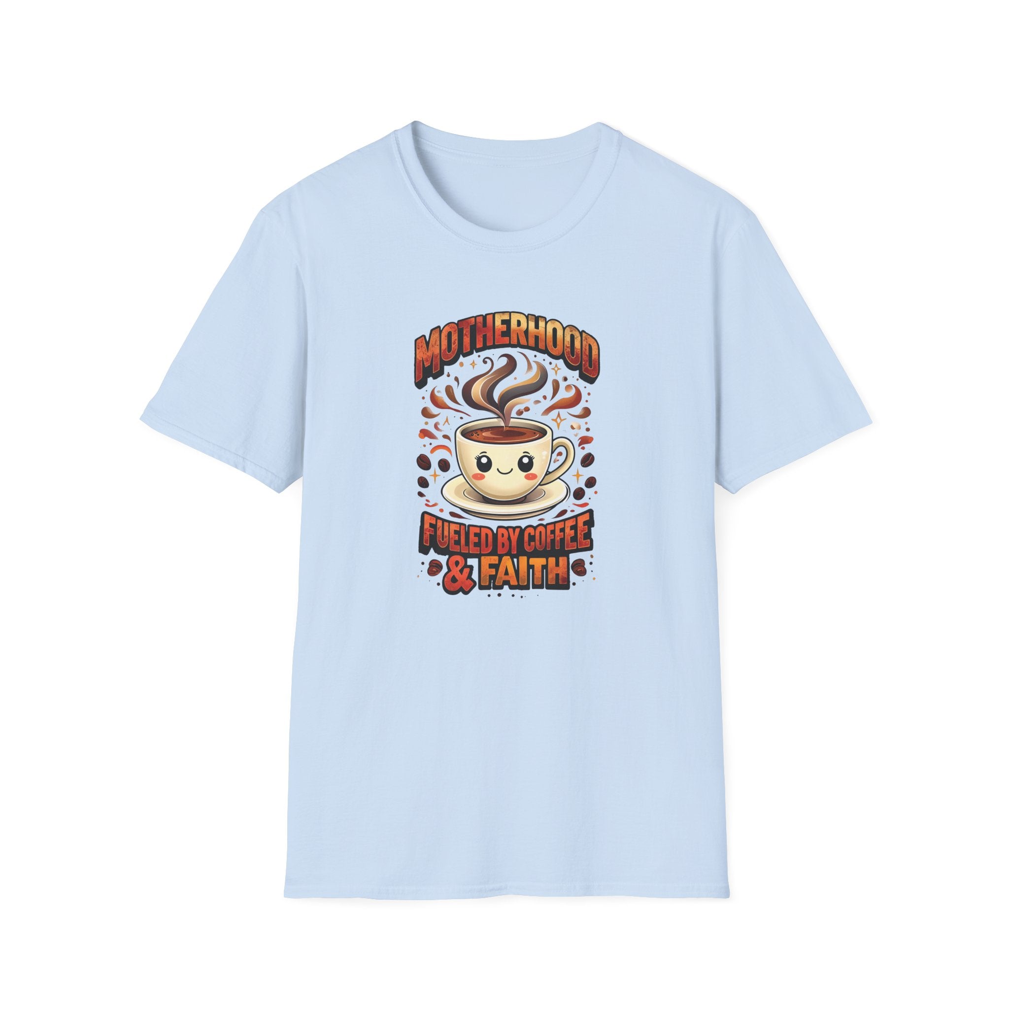 Motherhood Fueled By Coffee & Faith Gildan tshirt | Christian Mom Shirt and gift