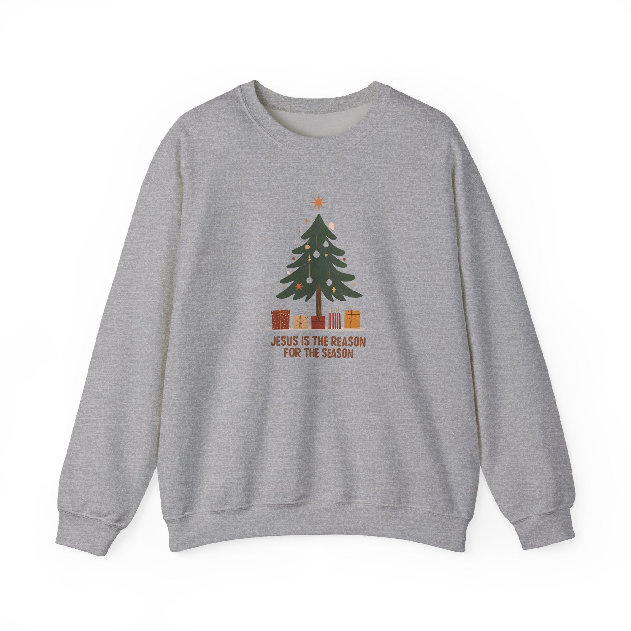 Jesus Is the Reason for the Season Christian Christmas Gildan Unisex Crewneck Sweatshirt