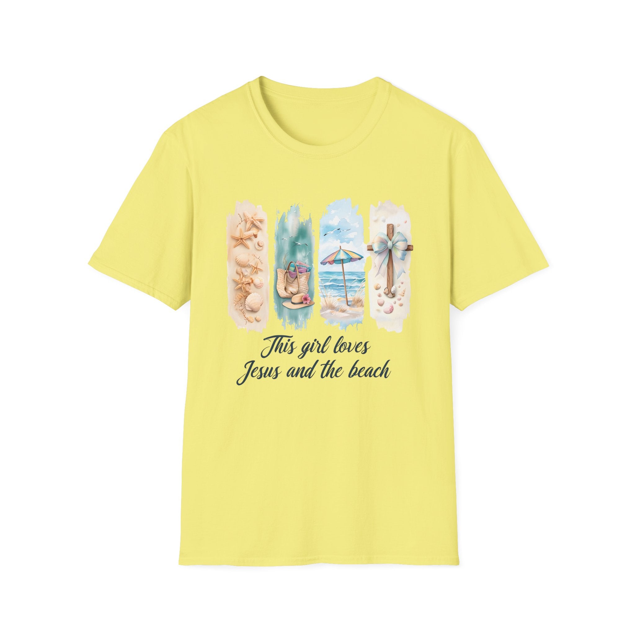 This Girl Loves Jesus and the Beach Shirt – Christian T-Shirts for Women | Faith Based Apparel | Beach Lover T-Shirt, Faith T-Shirt, Jesus Shirt, Summer Apparel, Christian Gifts, Casual...
