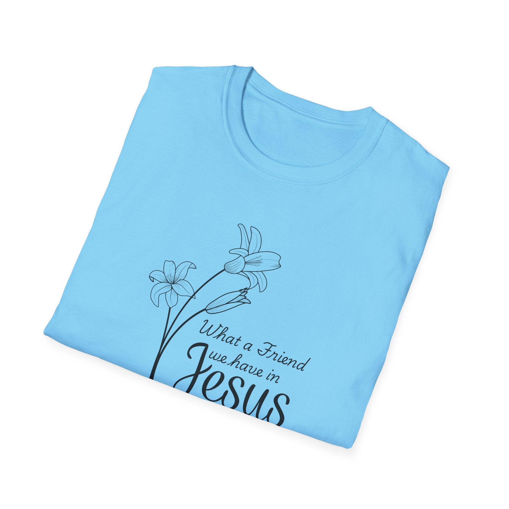 What a Friend We Have in Jesus Gildan Christian T-Shirt |  Faith Graphic Tee | Christian Gifts