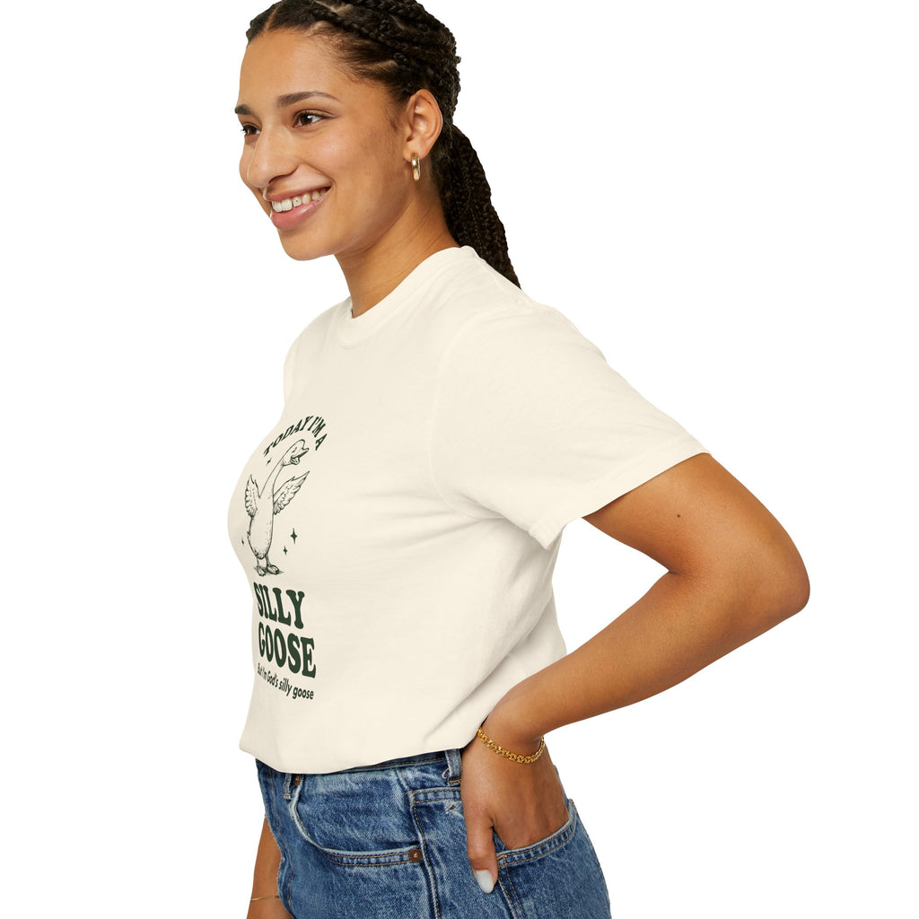 God’s Silly Goose without the tie | Unisex Garment Dyed Comfort Colors | Christian Graphic T-shirt | S-4XL