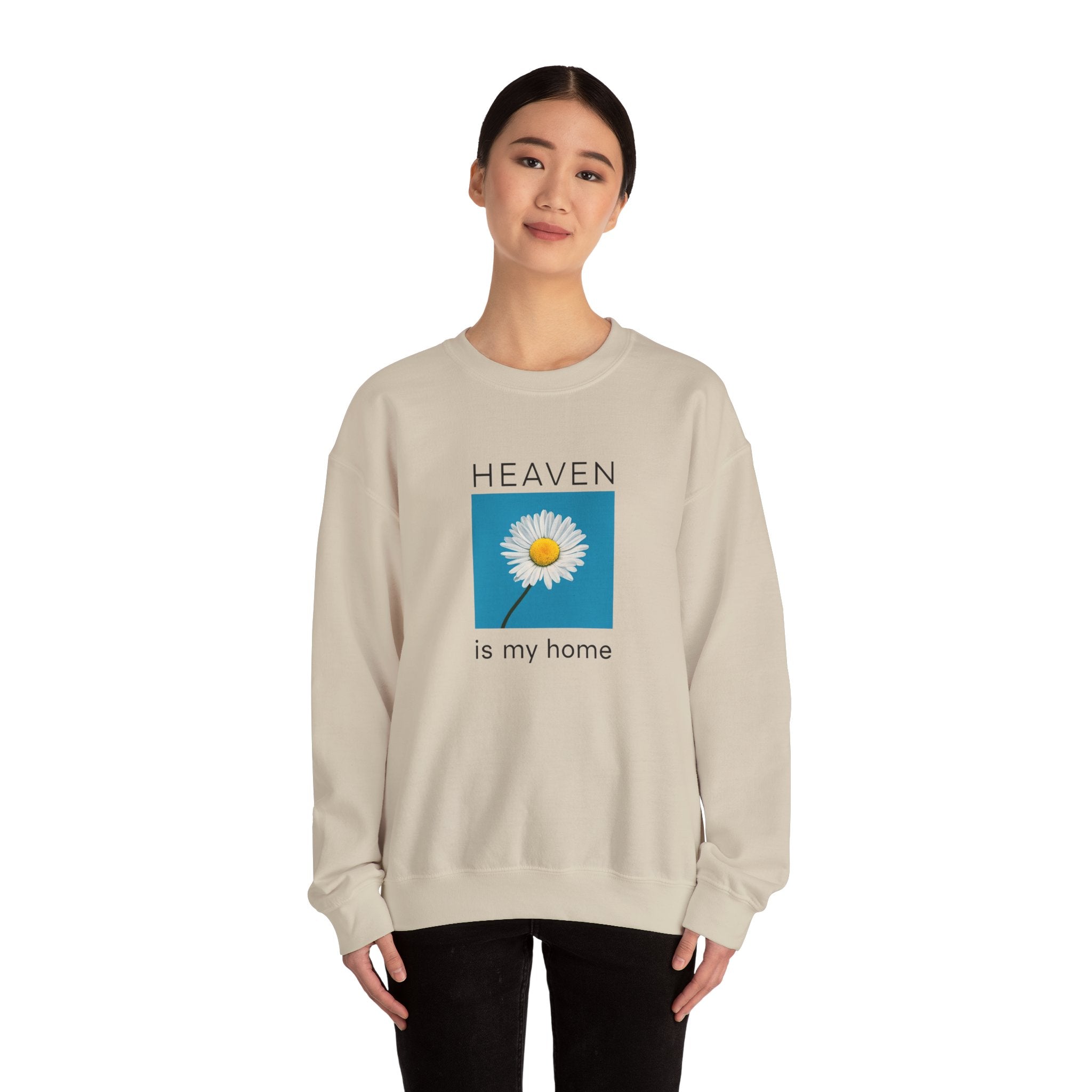Heaven Is My Home Christian Gildan Sweatshirt | Faith-Based Unisex Crewneck Gift