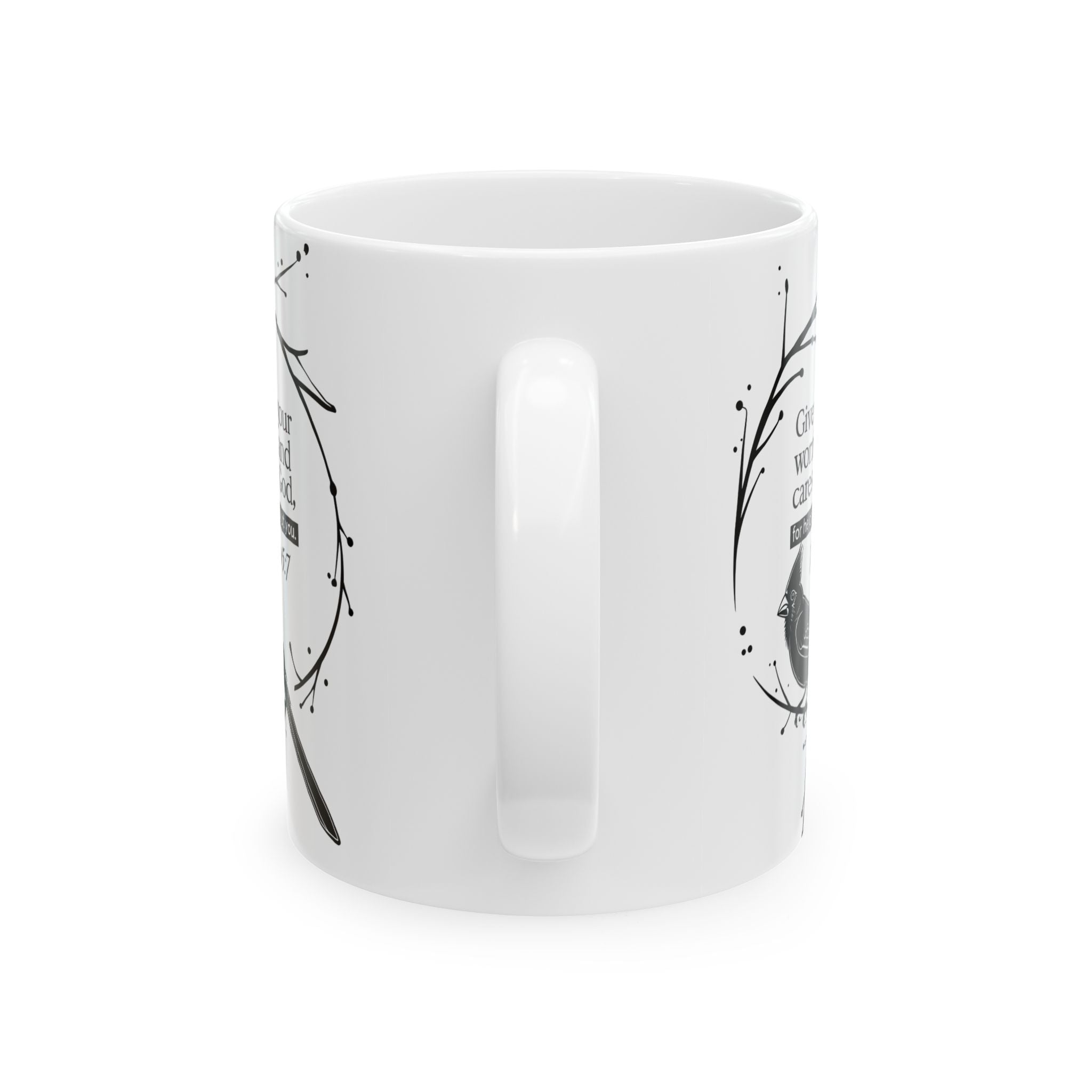 1 Peter 1:7 Christian Coffee Mug 11oz & 15oz – Faith Inspirational Gift for Women & Men