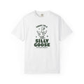 God’s Silly Goose with tie Christian T-Shirt | Graphic Tee | Unisex Garment Dyed Cotton Top S-4XL