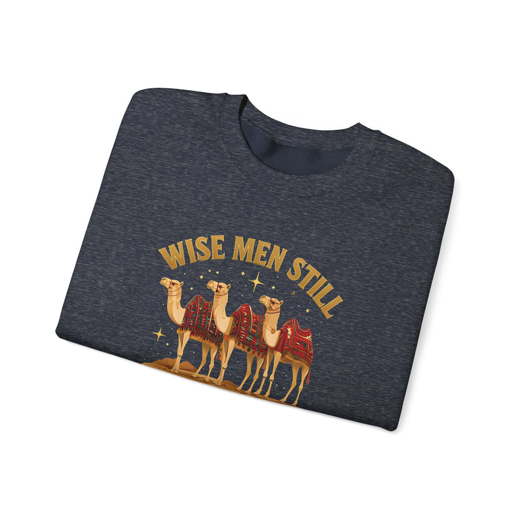 Wise Men Still Seek Him Gildan Unisex Crewneck Sweatshirt | Gift for Men | Religious Holiday Apparel