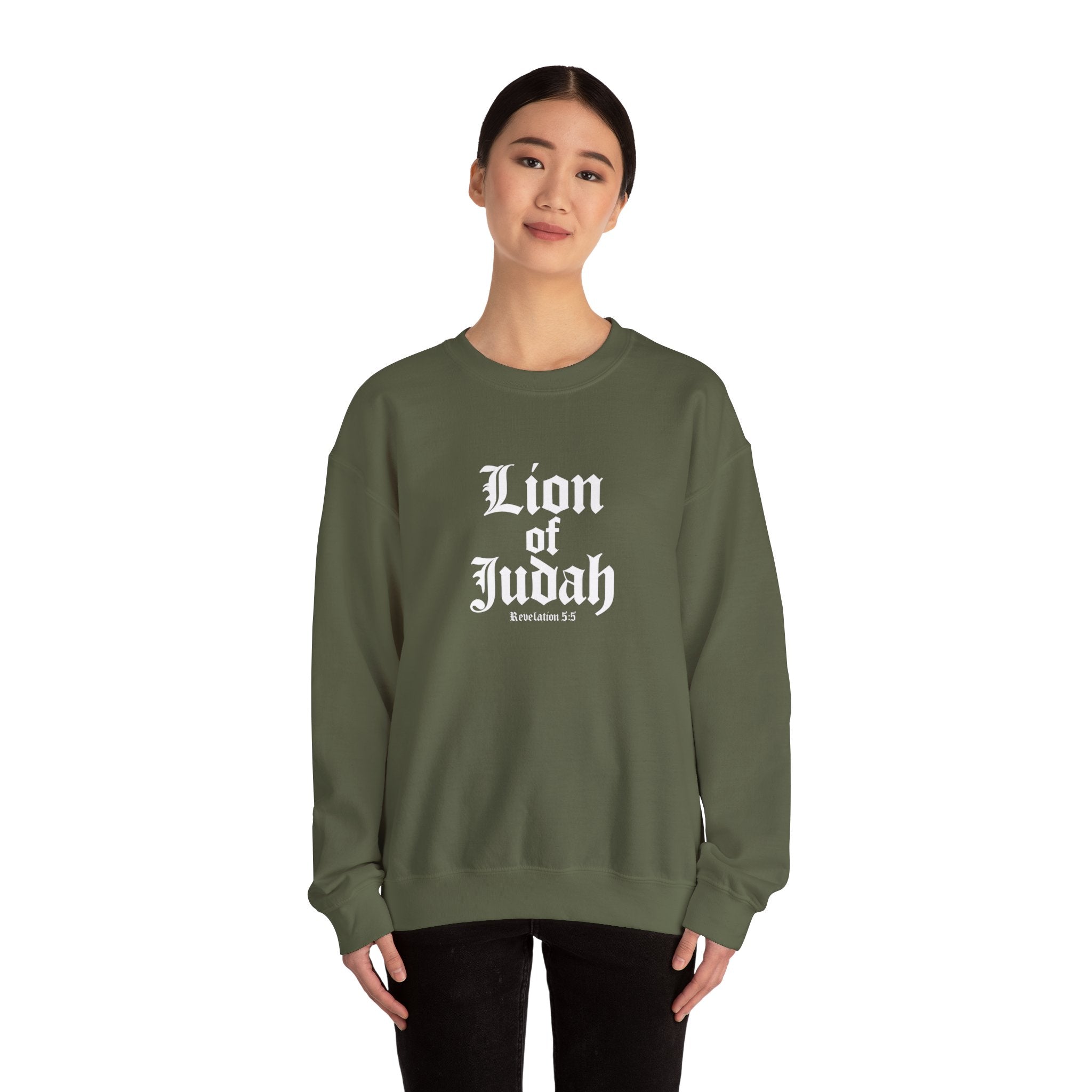 Lion of Judah Christian Gildan Unisex Sweatshirt | Crewneck Pullover | Christian Gift