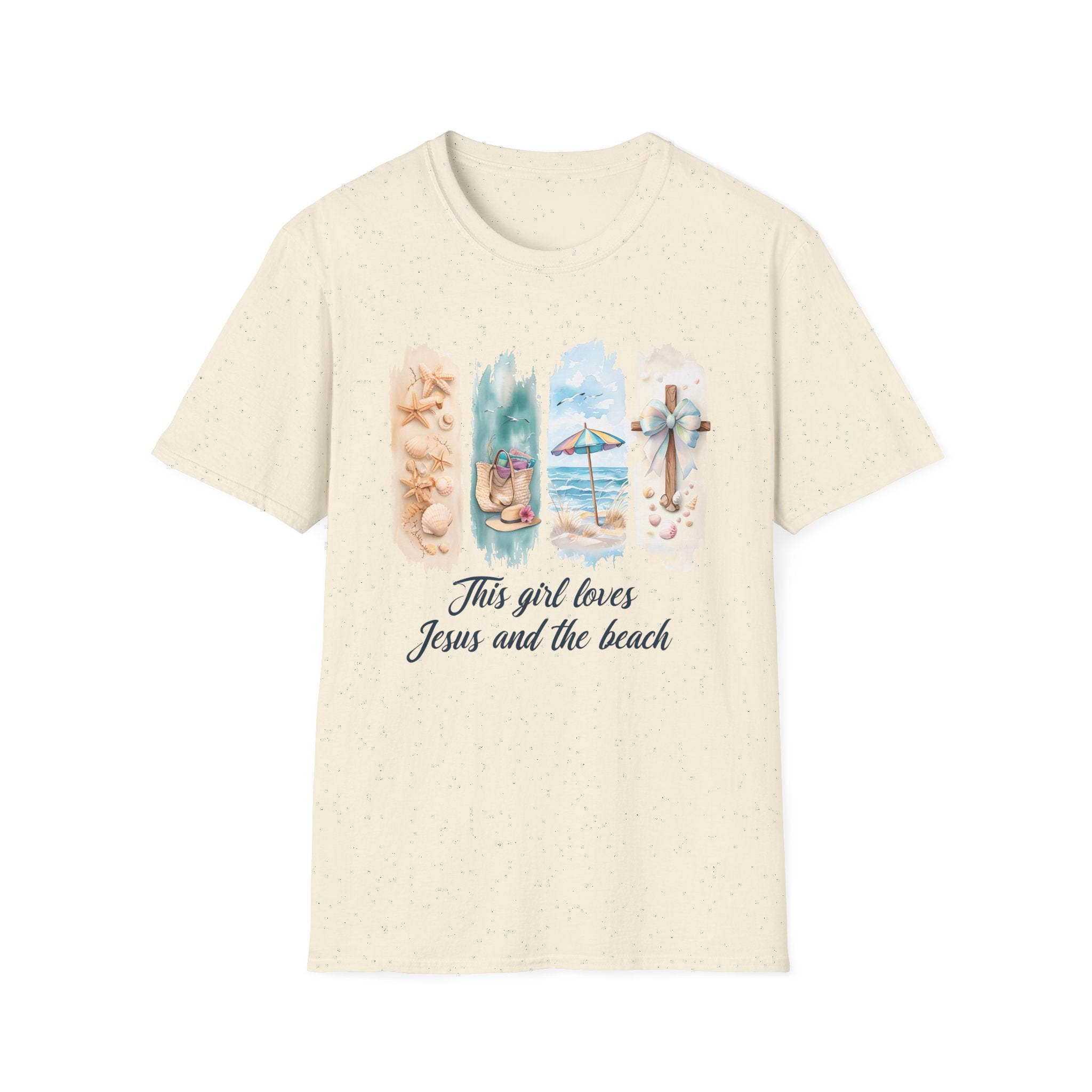 This Girl Loves Jesus and the Beach Shirt – Christian T-Shirts for Women | Faith Based Apparel | Beach Lover T-Shirt, Faith T-Shirt, Jesus Shirt, Summer Apparel, Christian Gifts, Casual...