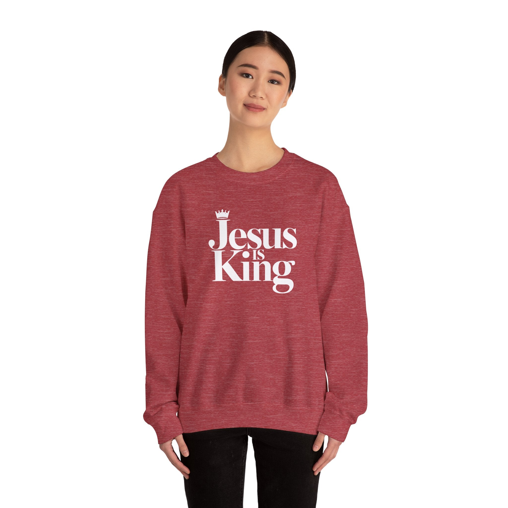 Jesus Is King Sweatshirt — Christian Faith Crewneck