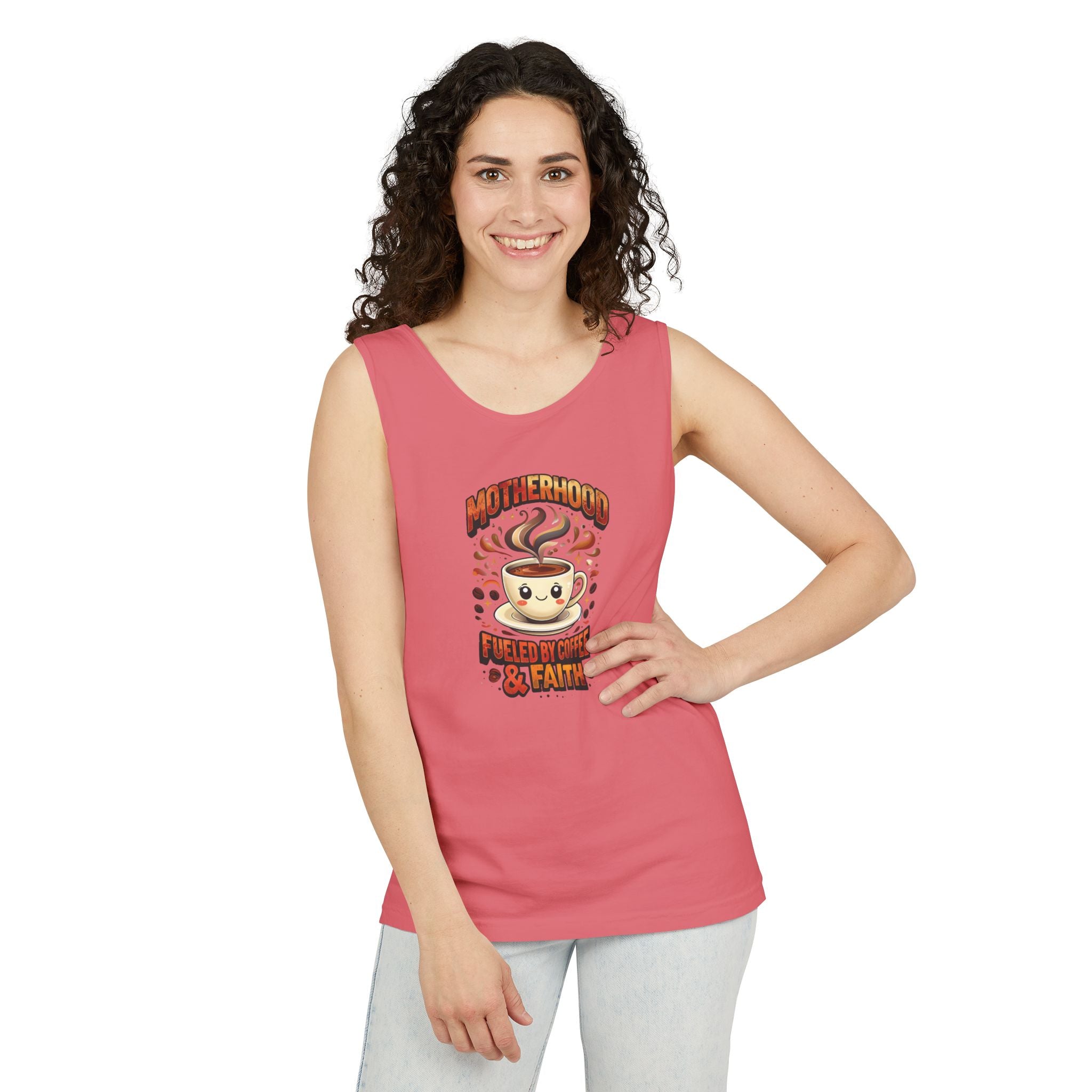 Motherhood Comfort Colors Tank Top | Relaxed Garment-Dyed Cotton Tee | Women’s Gift