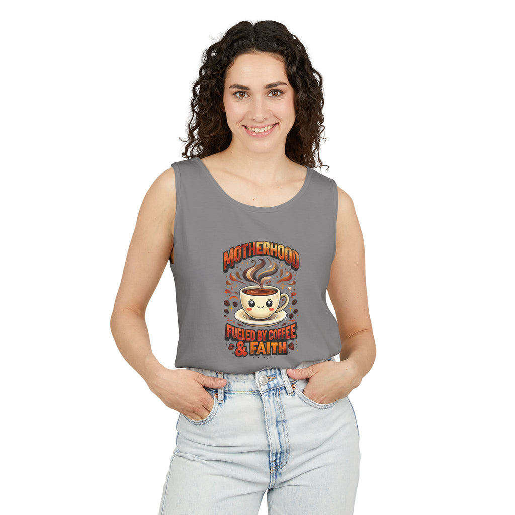 Motherhood Comfort Colors Tank Top | Relaxed Garment-Dyed Cotton Tee | Women’s Gift