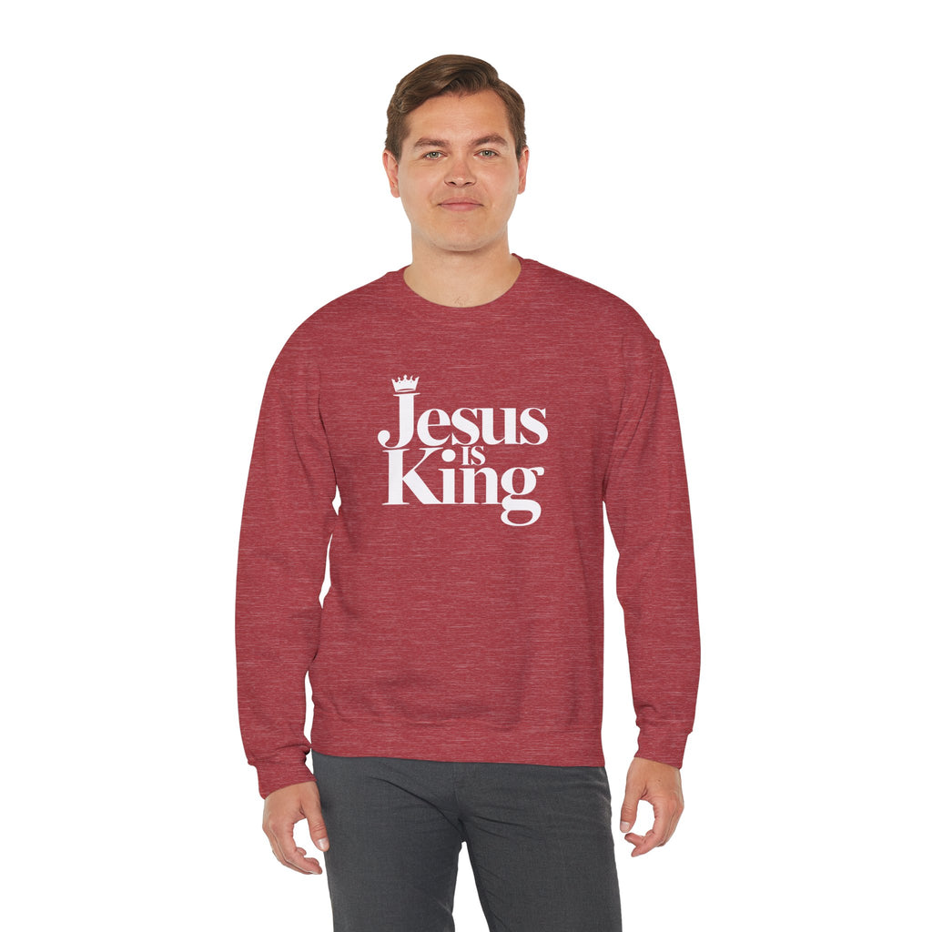 Jesus Is King Sweatshirt — Christian Faith Crewneck