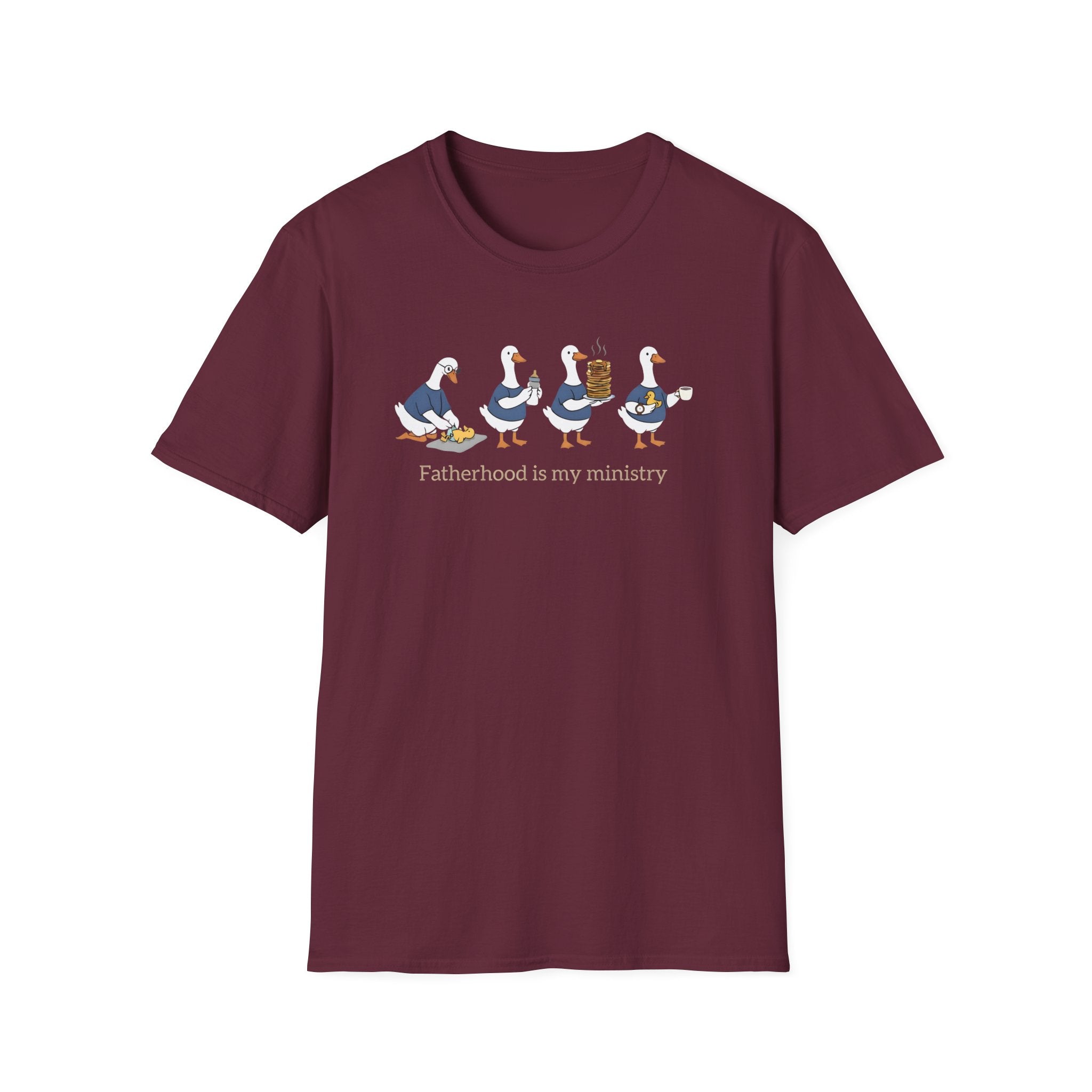 Fatherhood Is My Ministry Gildan T-Shirt | Christian Dad Gift | Faith-Based Tee