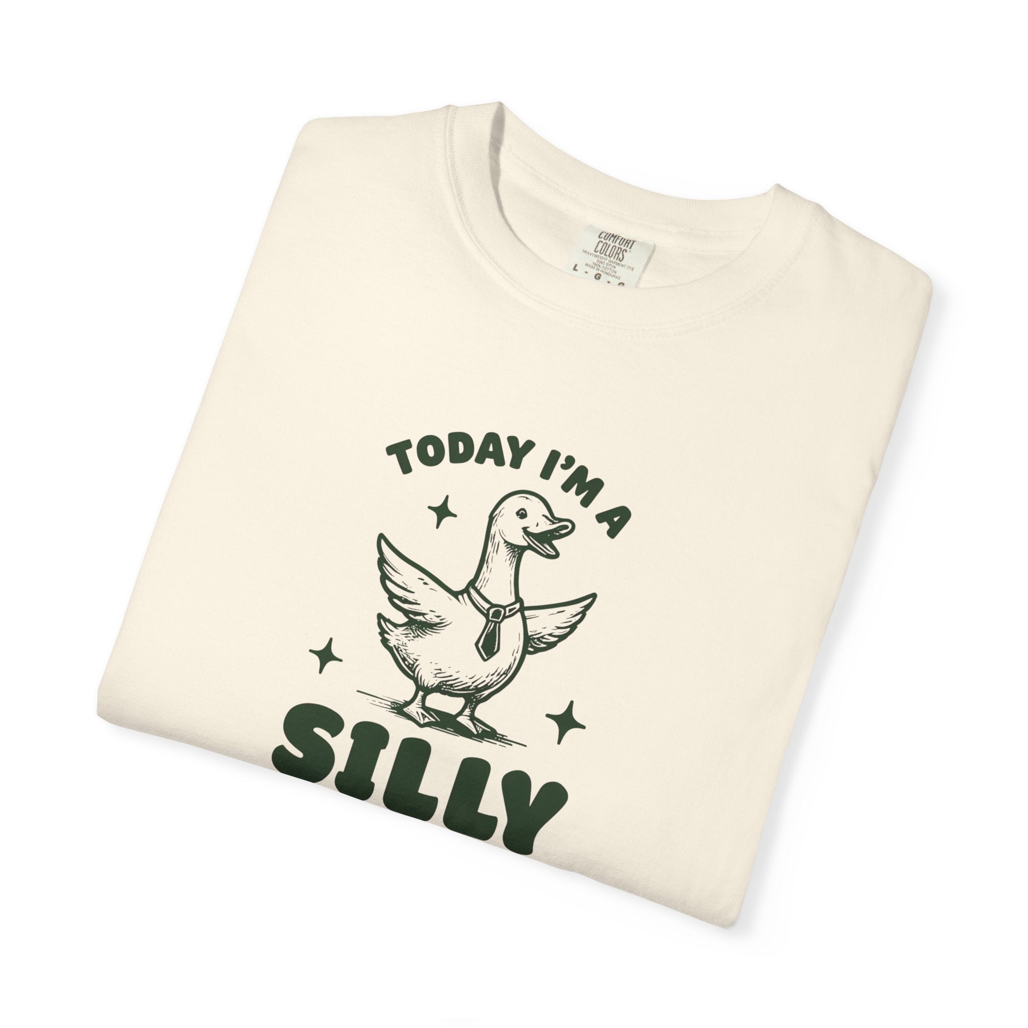 God’s Silly Goose with tie Christian T-Shirt | Graphic Tee | Unisex Garment Dyed Cotton Top S-4XL