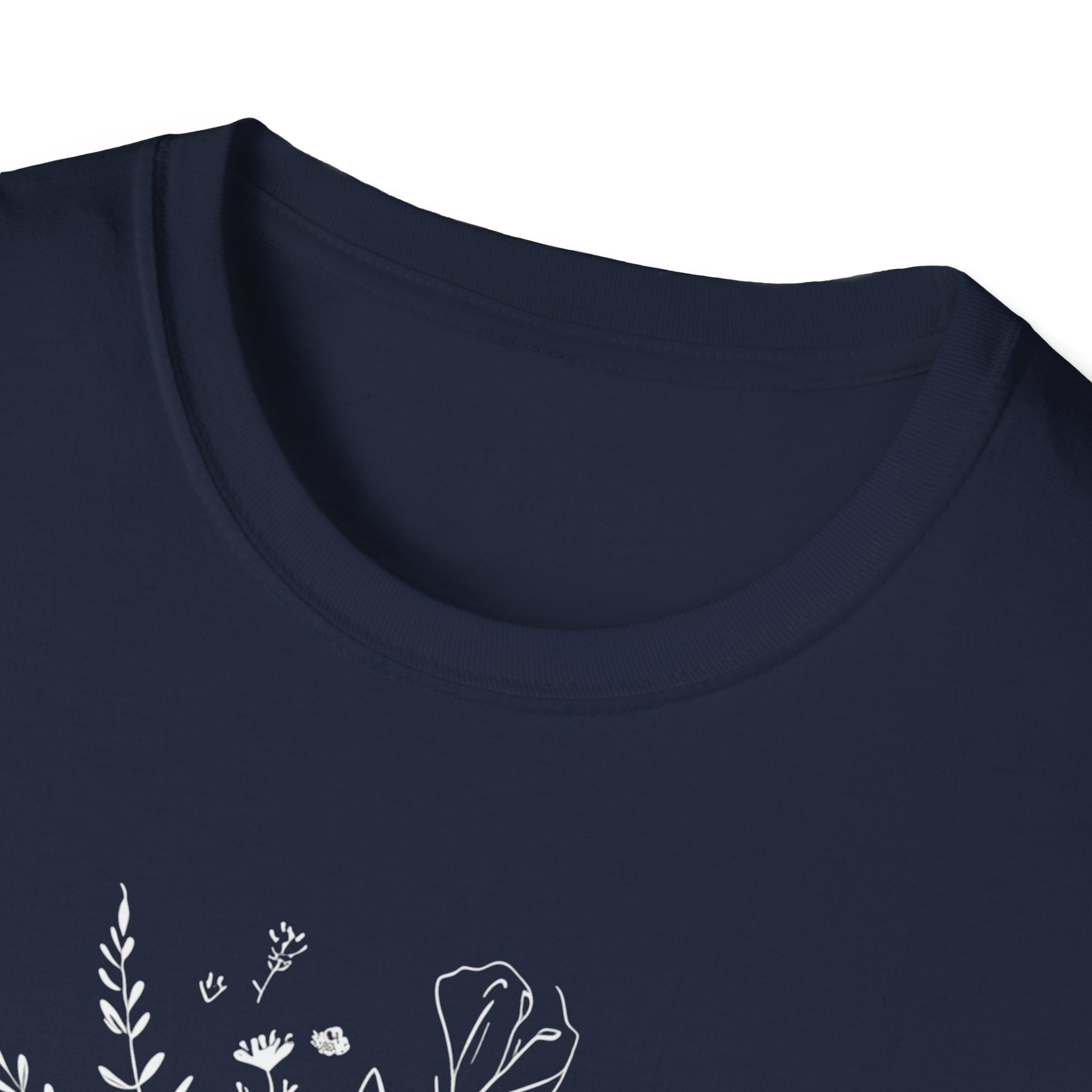 Created with Purpose Carried By Grace Christian Floral Gildan T-Shirt Women’s Faith Shirt Minimalist Design Soft Cotton Tee