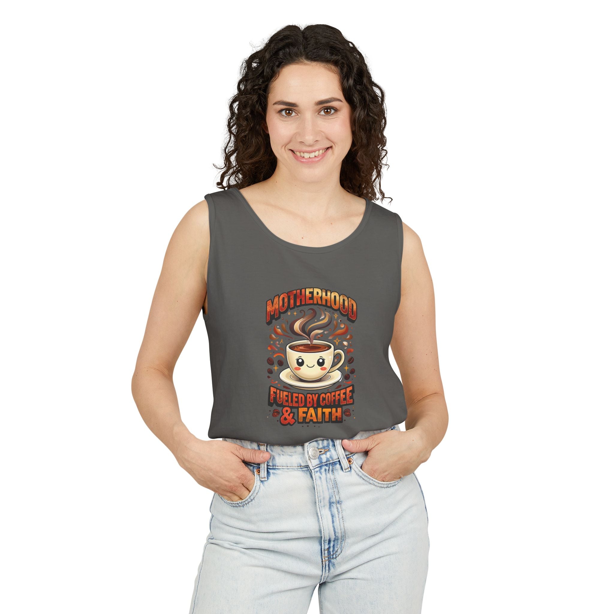 Motherhood Comfort Colors Tank Top | Relaxed Garment-Dyed Cotton Tee | Women’s Gift