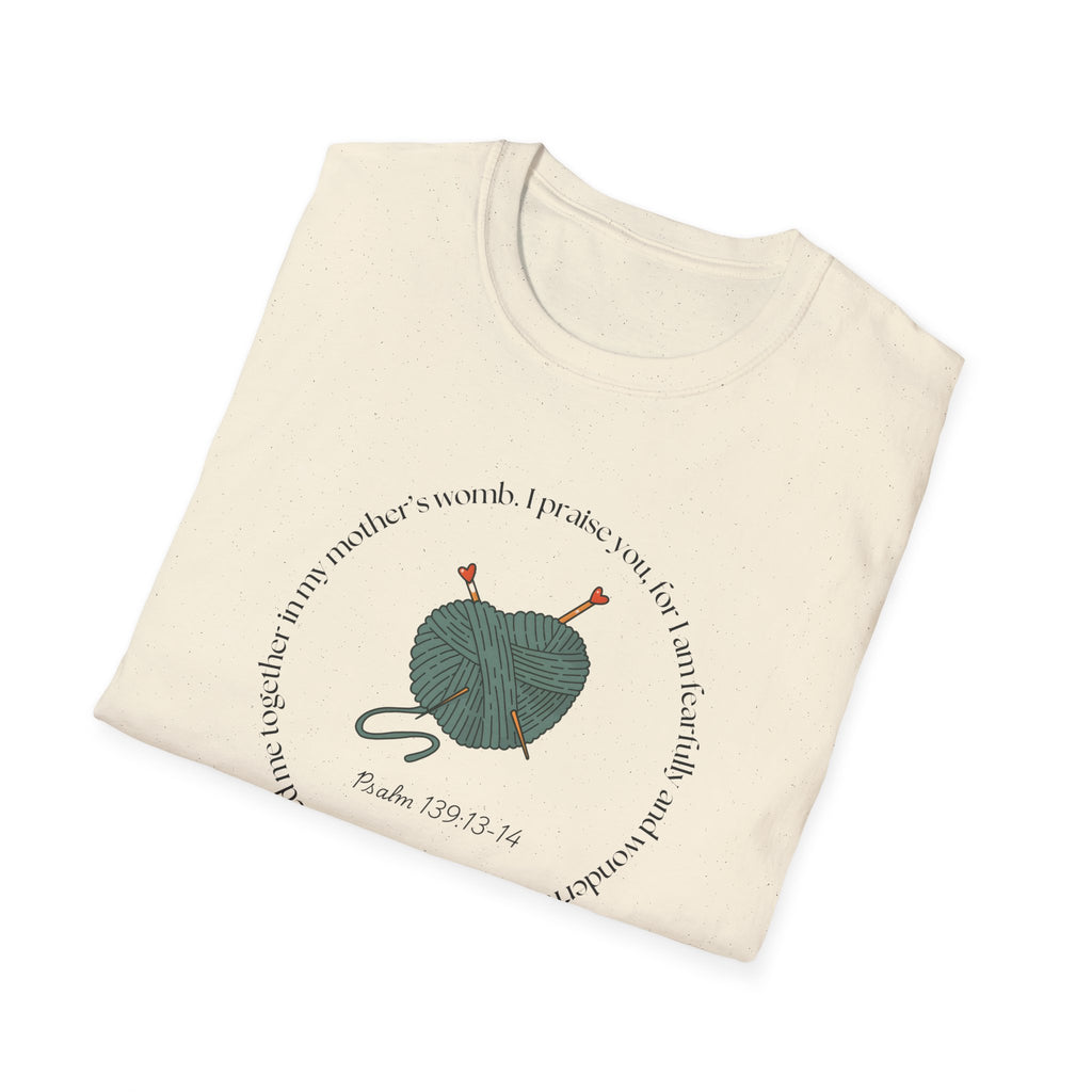Psalm 139:13-14 Gildan Unisex Christian T-Shirt | Fearfully Wonderfully Made Tee | Christian Gift