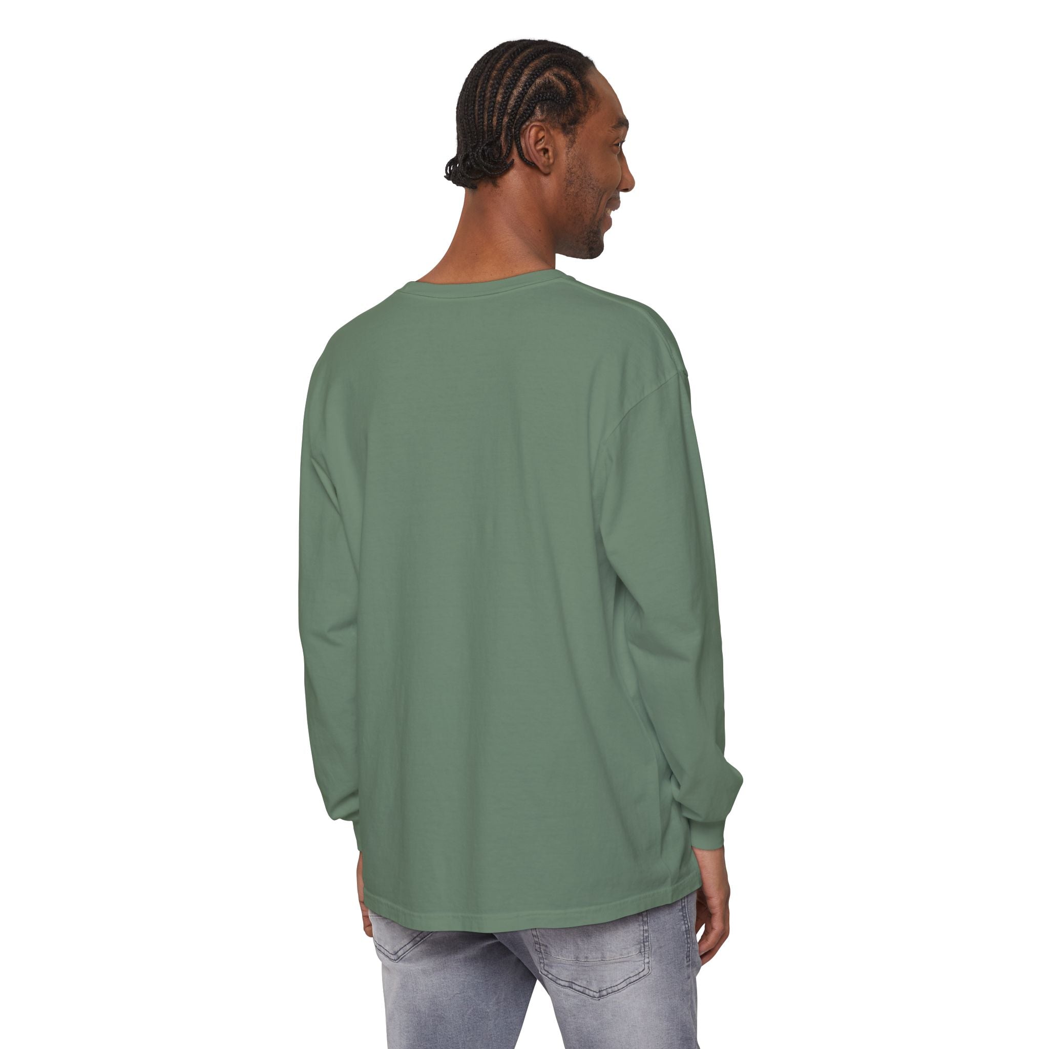Walk by Faith, Not By Sight Comfort Colors Unisex Long Sleeve Shirt | Faith Mountain Graphic Tee | Garment Dyed Cotton