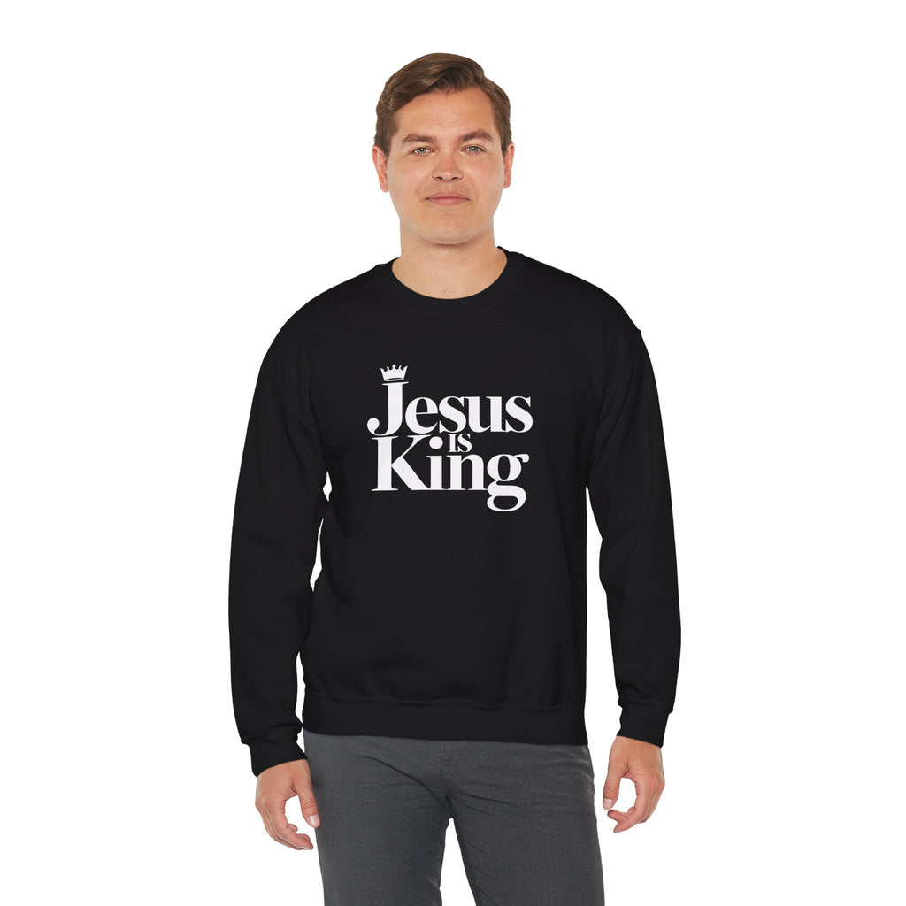 Jesus Is King Sweatshirt — Christian Faith Crewneck