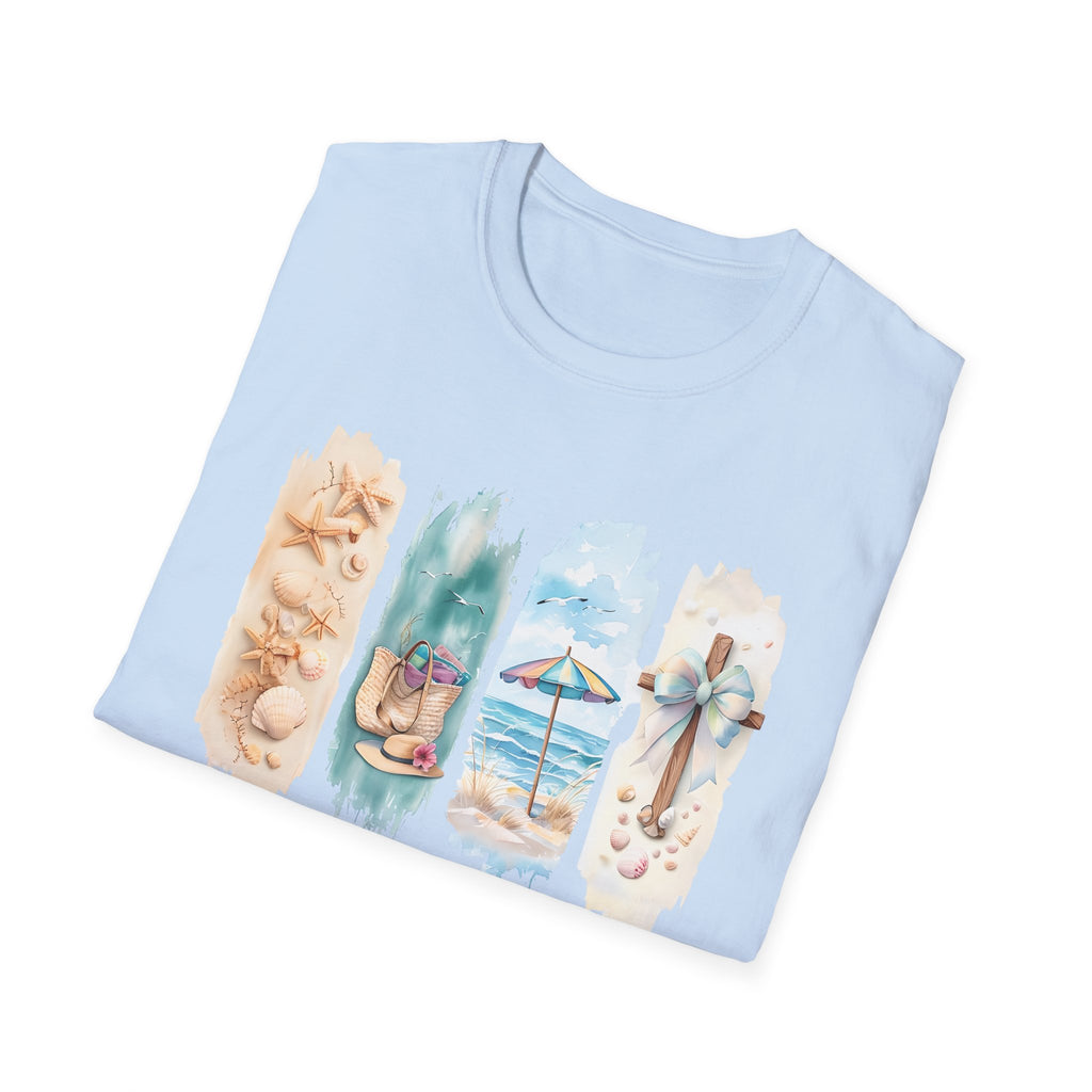 This Girl Loves Jesus and the Beach Shirt – Christian T-Shirts for Women | Faith Based Apparel | Beach Lover T-Shirt, Faith T-Shirt, Jesus Shirt, Summer Apparel, Christian Gifts, Casual...