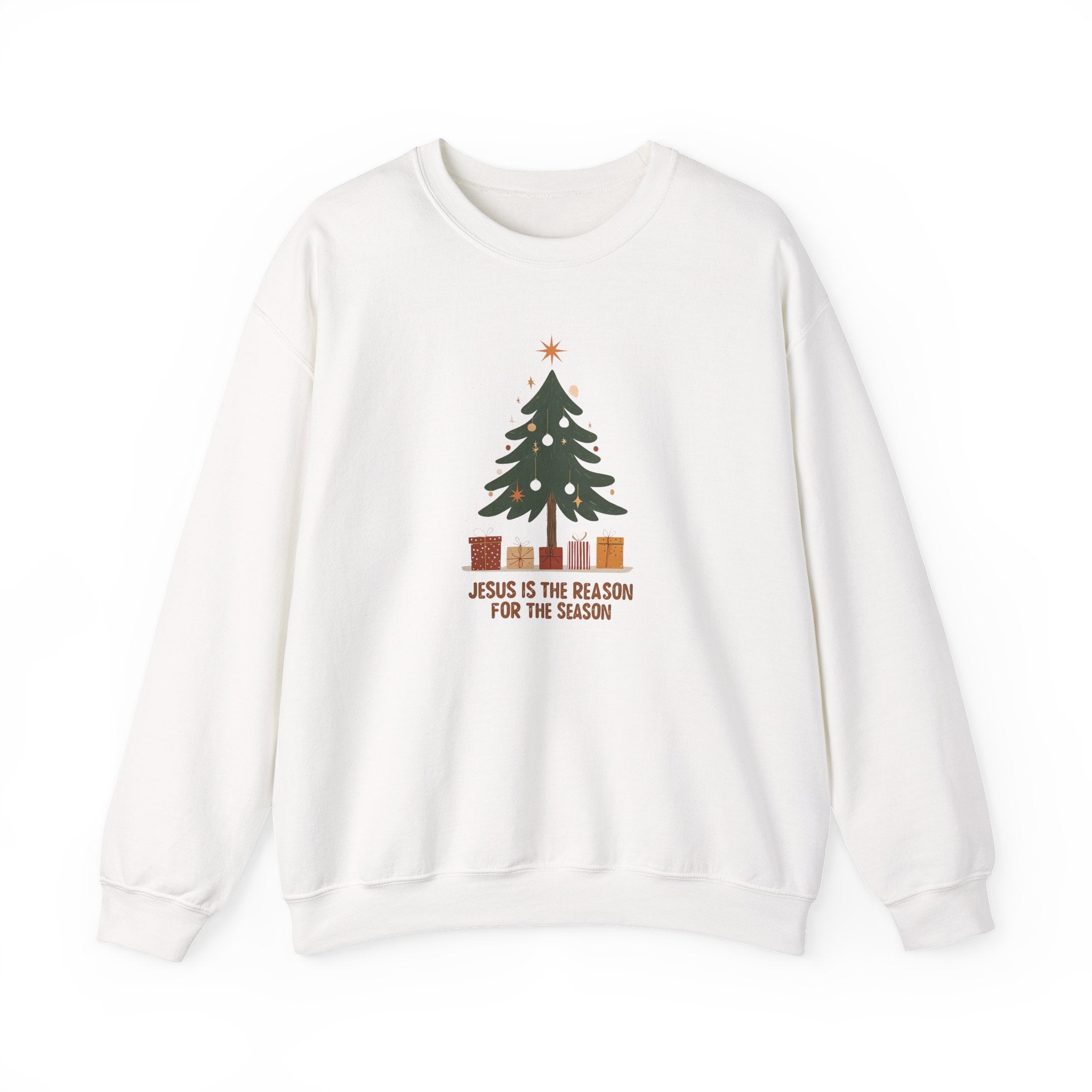 Jesus Is the Reason for the Season Christian Christmas Gildan Unisex Crewneck Sweatshirt