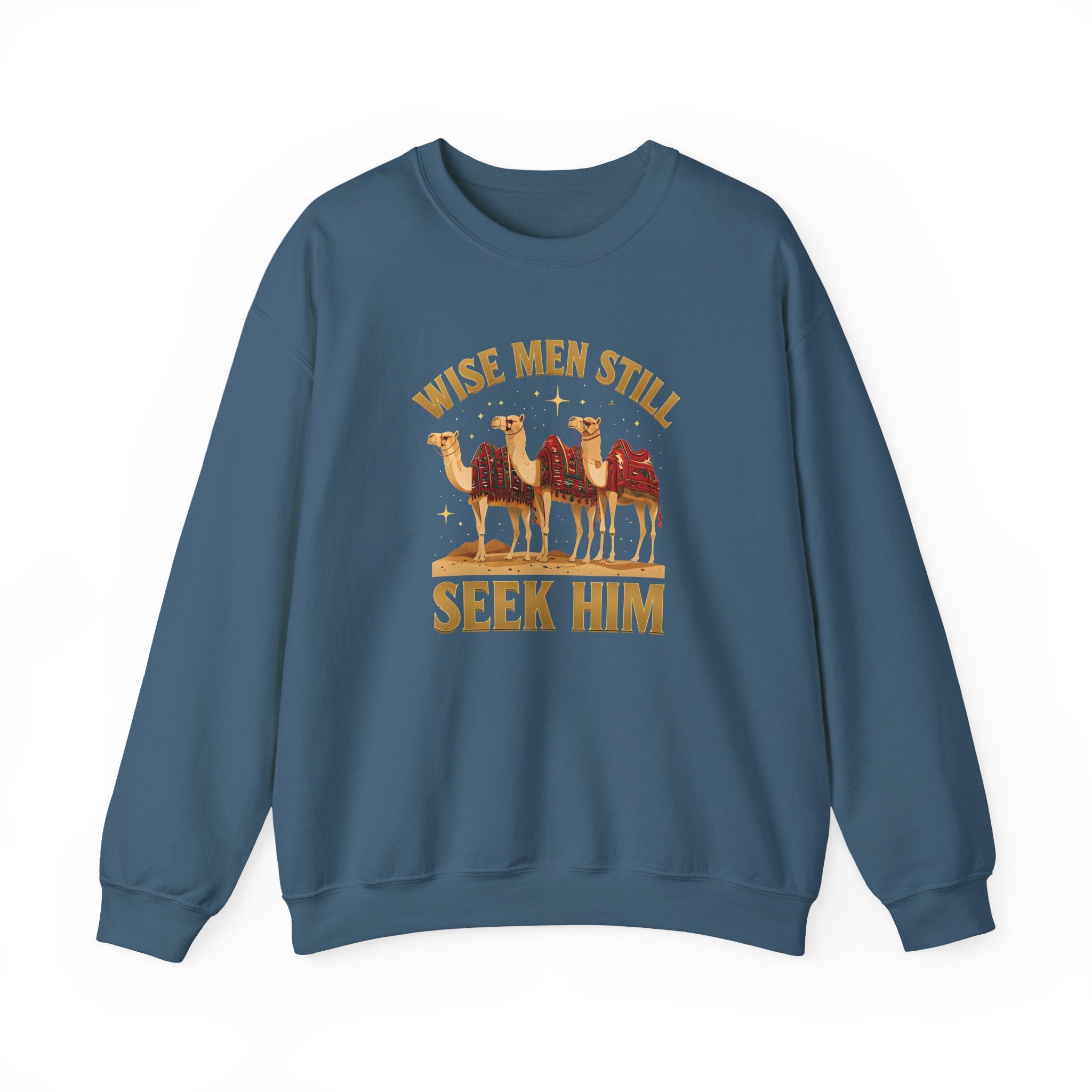 Wise Men Still Seek Him Gildan Unisex Crewneck Sweatshirt | Gift for Men | Religious Holiday Apparel