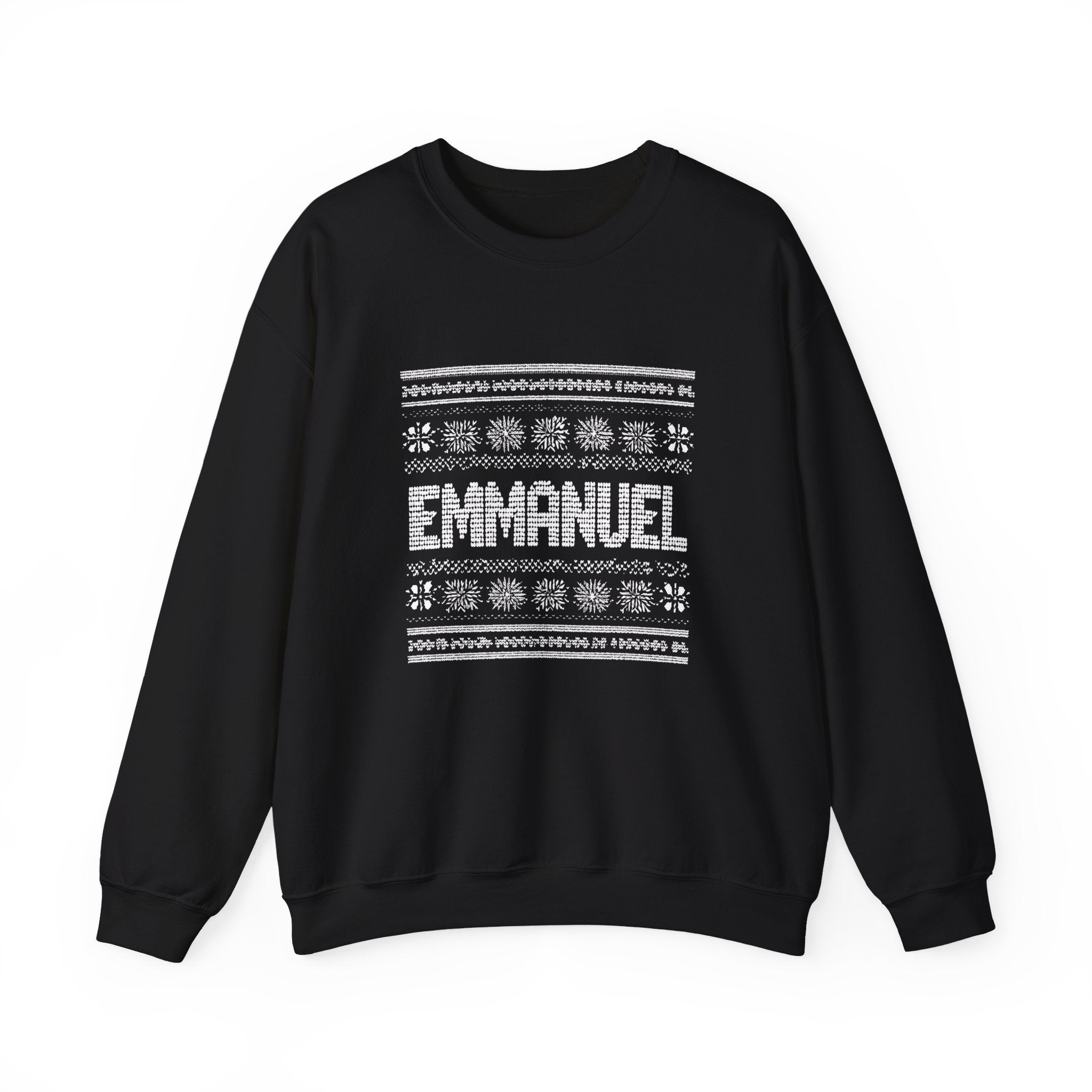 Emmanuel Gildan Unisex Christmas Crewneck Sweatshirt |Christian Holiday Gift
