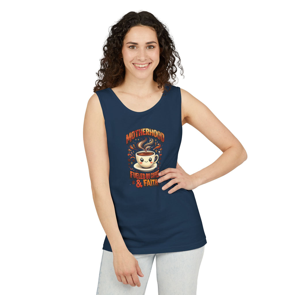 Motherhood Comfort Colors Tank Top | Relaxed Garment-Dyed Cotton Tee | Women’s Gift