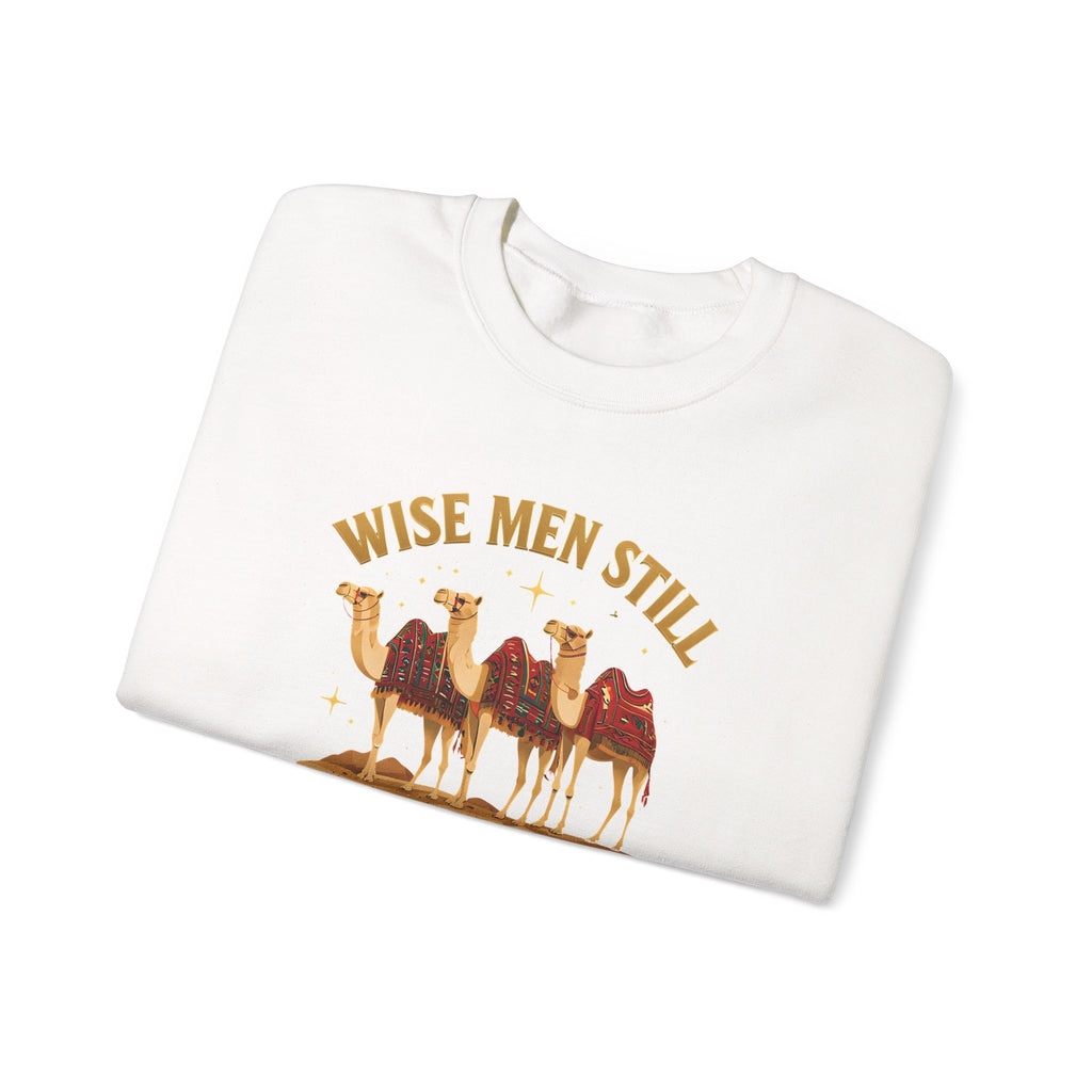 Wise Men Still Seek Him Gildan Unisex Crewneck Sweatshirt | Gift for Men | Religious Holiday Apparel