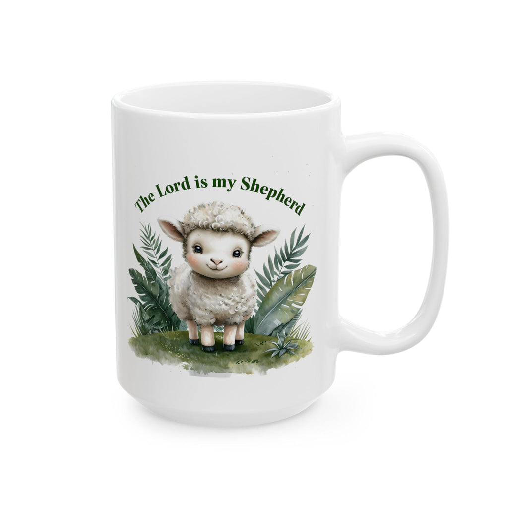 The Lord Is My Shepherd Mug – Christian Coffee Mug – Bible Verse Christian Gift