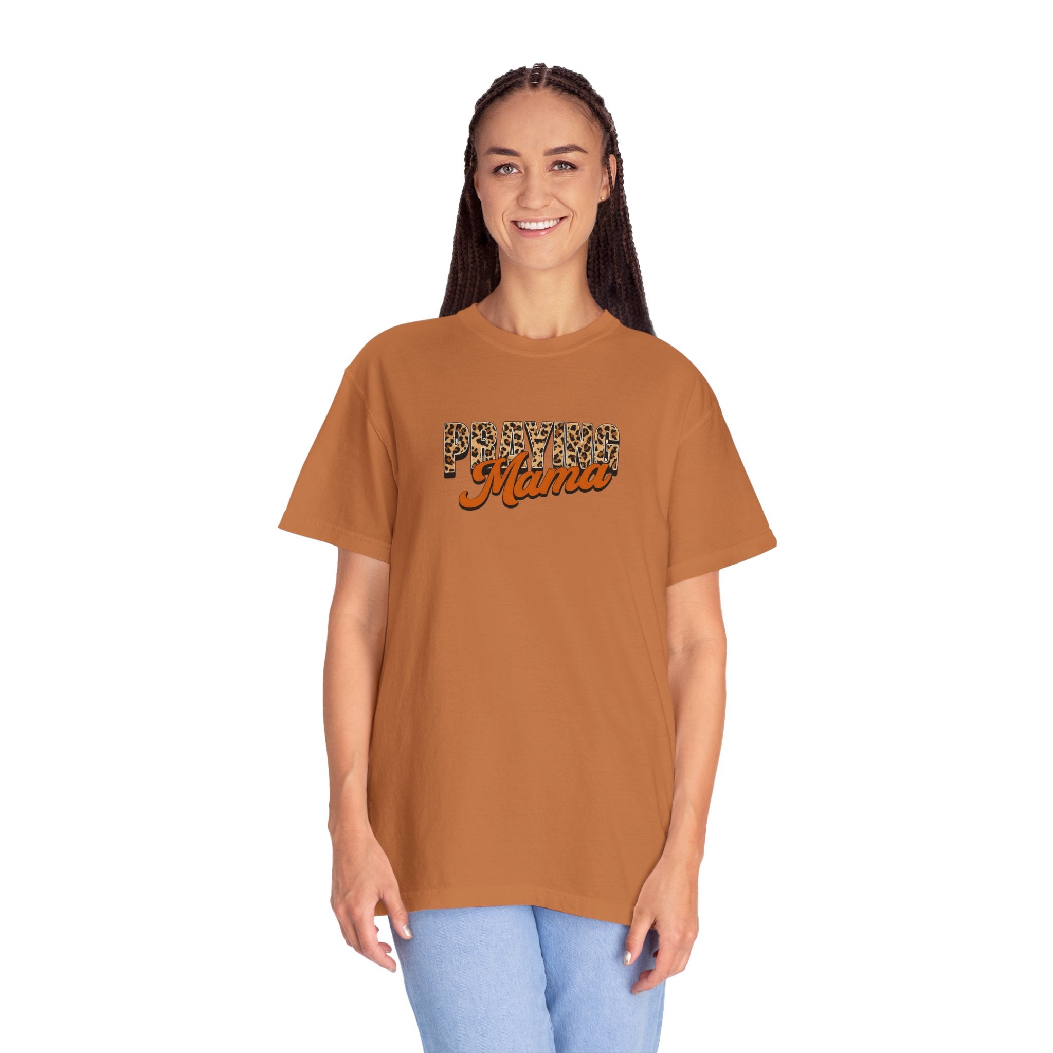 Praying Mama Comfort Colors Unisex Garment-Dyed Christian Tshirt | Cozy Casual Christian Gift | S-4XL