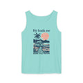 He Leads Me Beside Still Water Unisex Comfort Colors Tank Top | Psalms 23 | Christian Gift