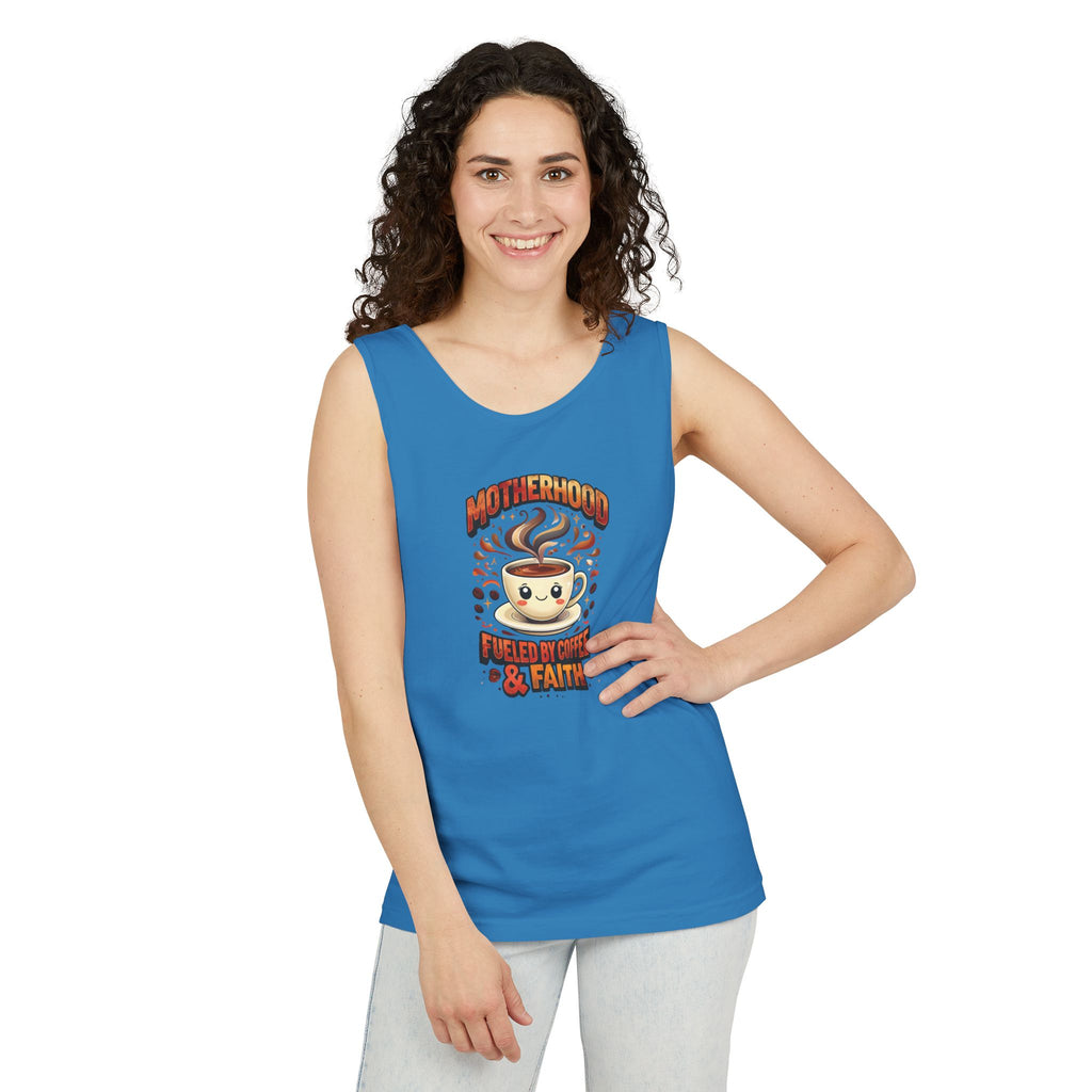 Motherhood Comfort Colors Tank Top | Relaxed Garment-Dyed Cotton Tee | Women’s Gift