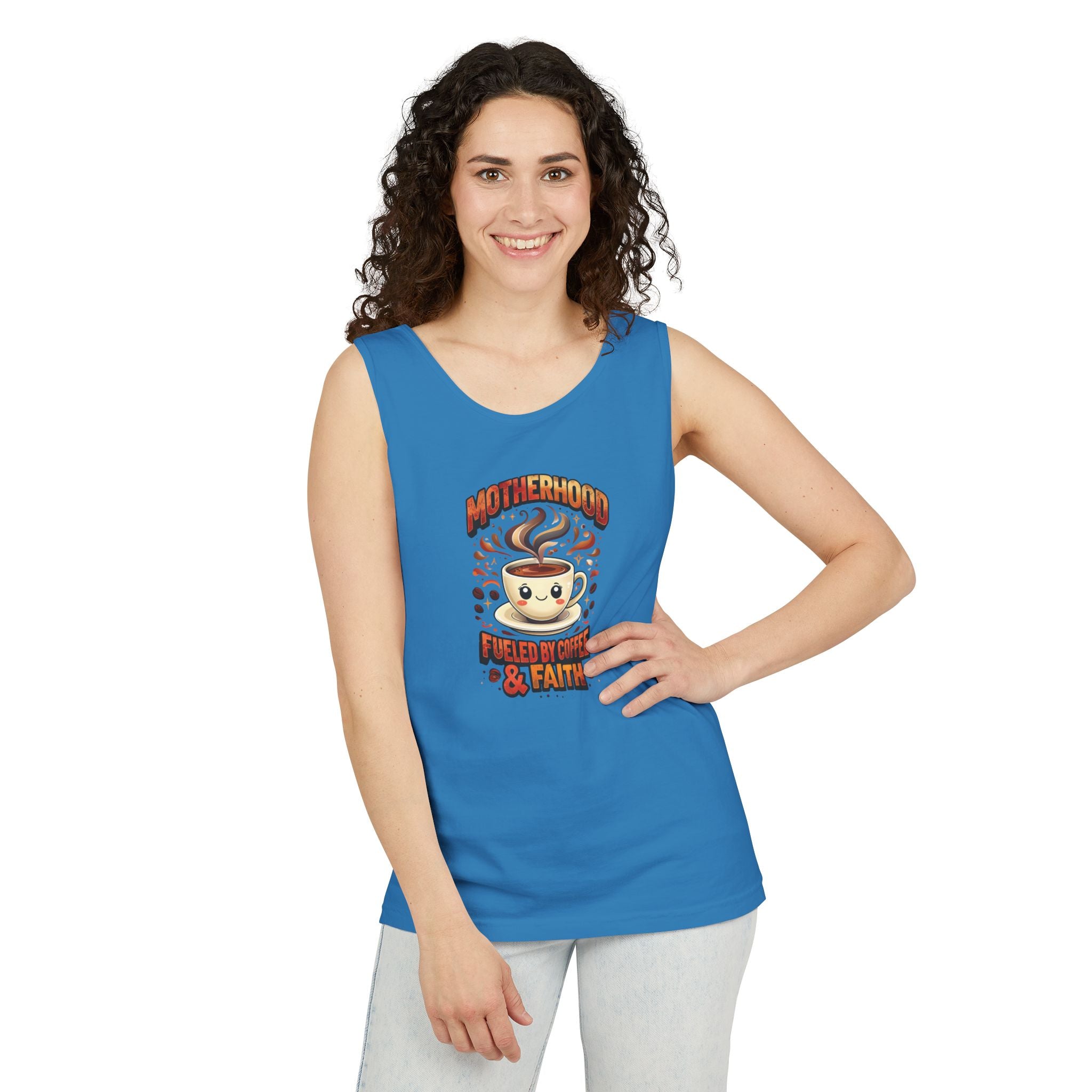Motherhood Comfort Colors Tank Top | Relaxed Garment-Dyed Cotton Tee | Women’s Gift