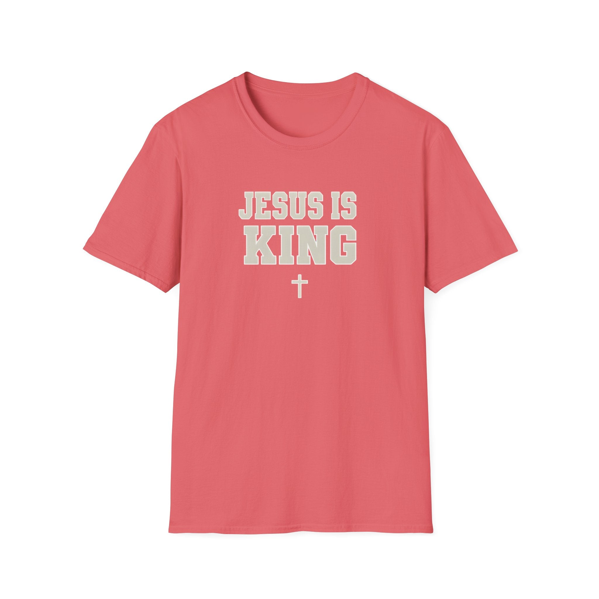 Jesus is King Unisex Gildan Softstyle T-Shirt | Christian Faith Apparel | Christian Gifts