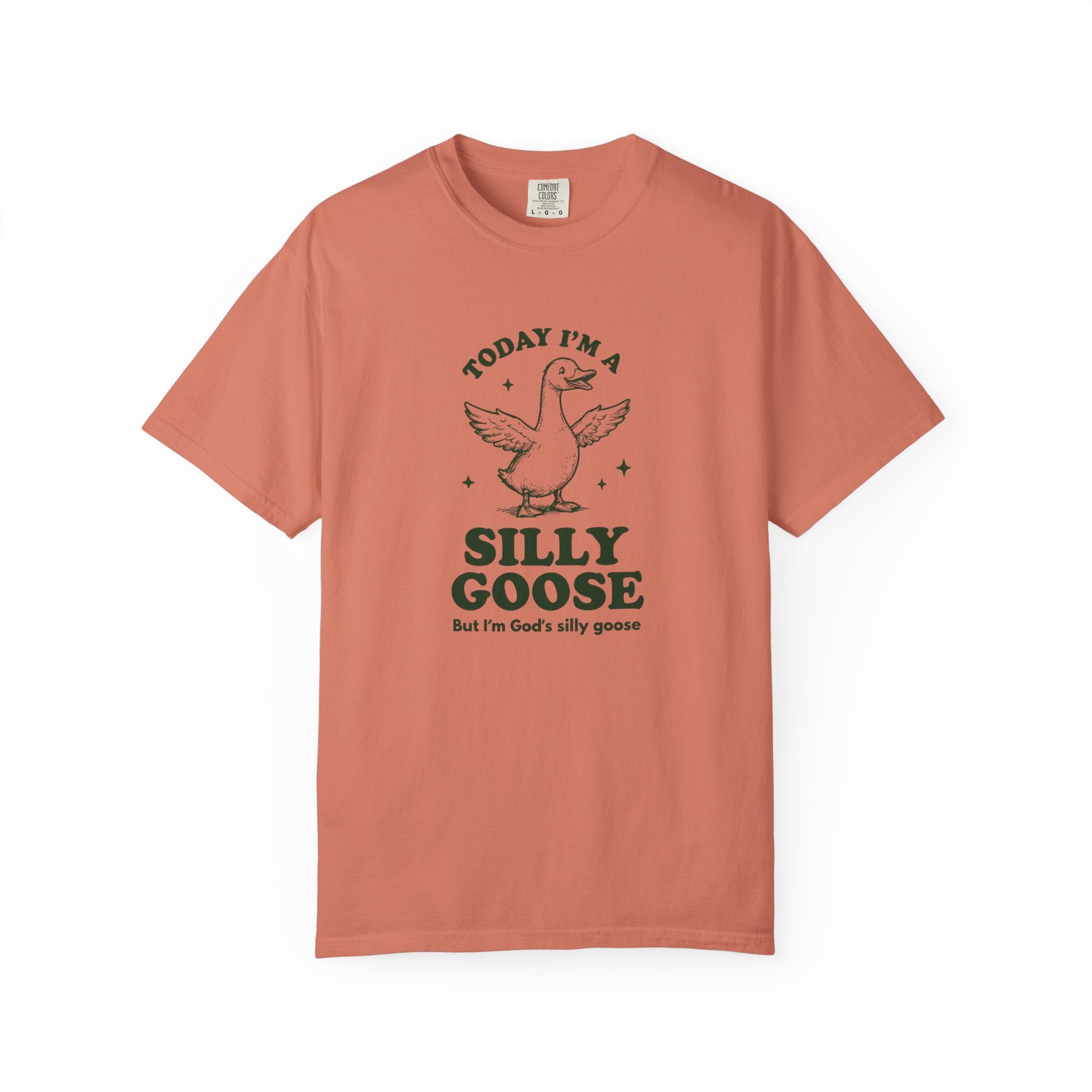 God’s Silly Goose without the tie | Unisex Garment Dyed Comfort Colors | Christian Graphic T-shirt | S-4XL
