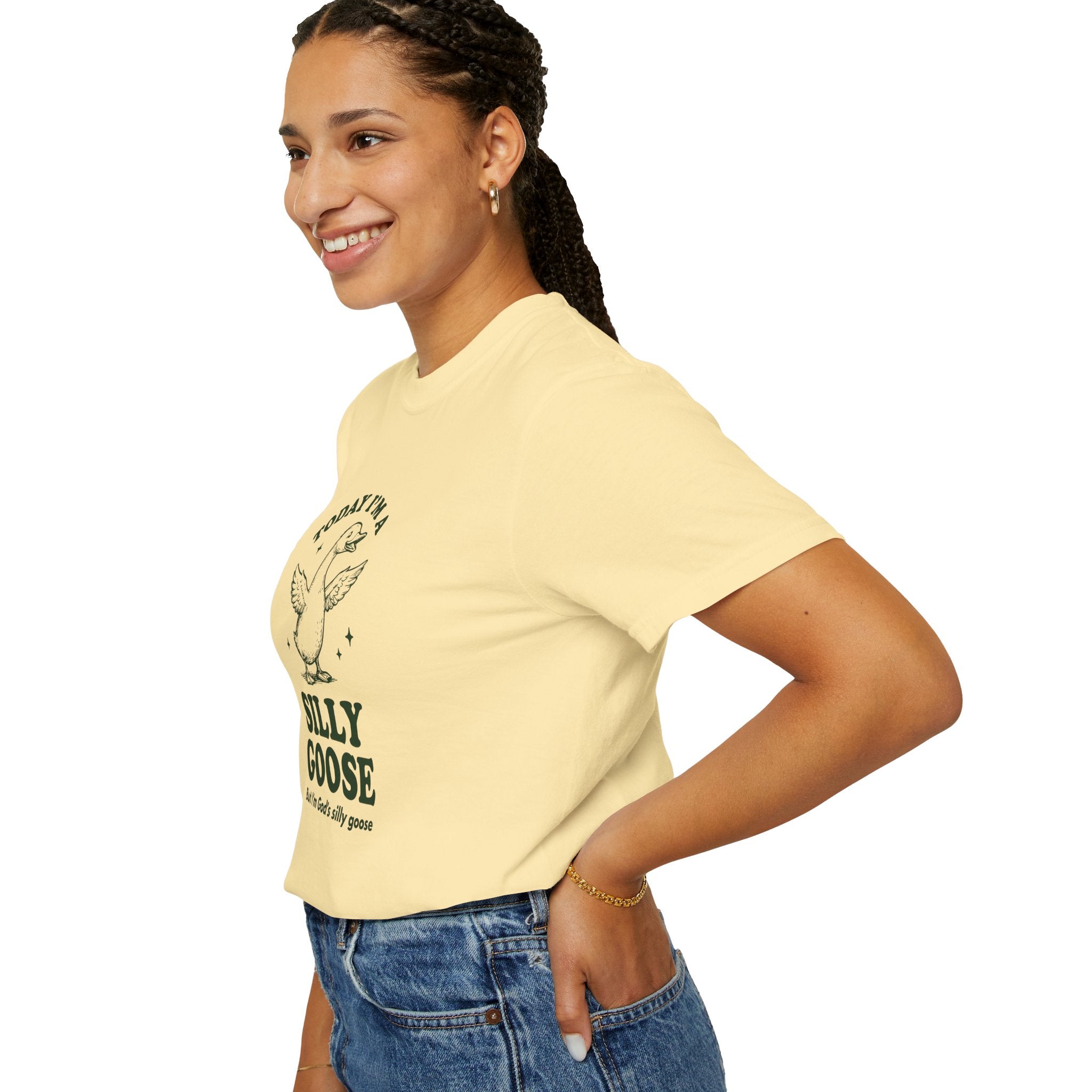 God’s Silly Goose without the tie | Unisex Garment Dyed Comfort Colors | Christian Graphic T-shirt | S-4XL