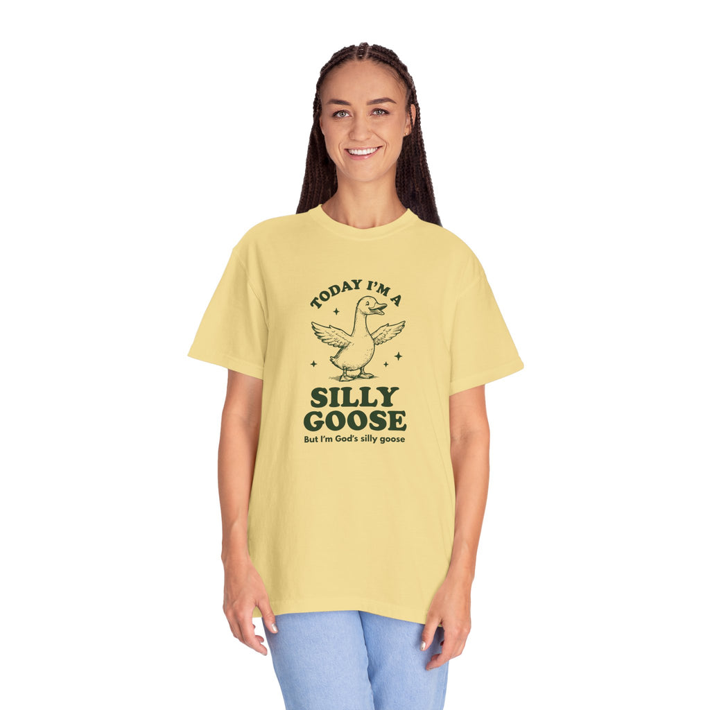 God’s Silly Goose without the tie | Unisex Garment Dyed Comfort Colors | Christian Graphic T-shirt | S-4XL