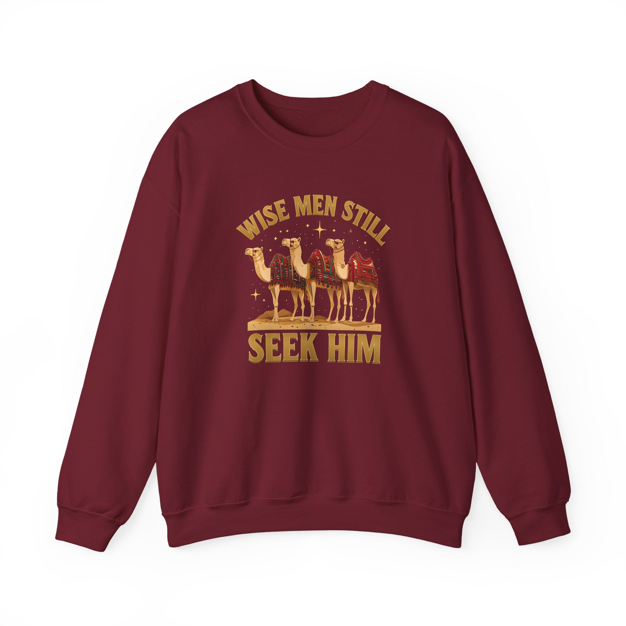 Wise Men Still Seek Him Gildan Unisex Crewneck Sweatshirt | Gift for Men | Religious Holiday Apparel