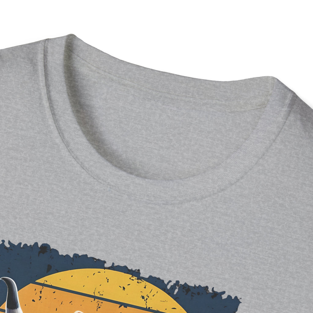 Follow Jesus Not The Herd Gildan Softstyle Unisex Tshirt | Highland Cow Christian Graphic T Shirt