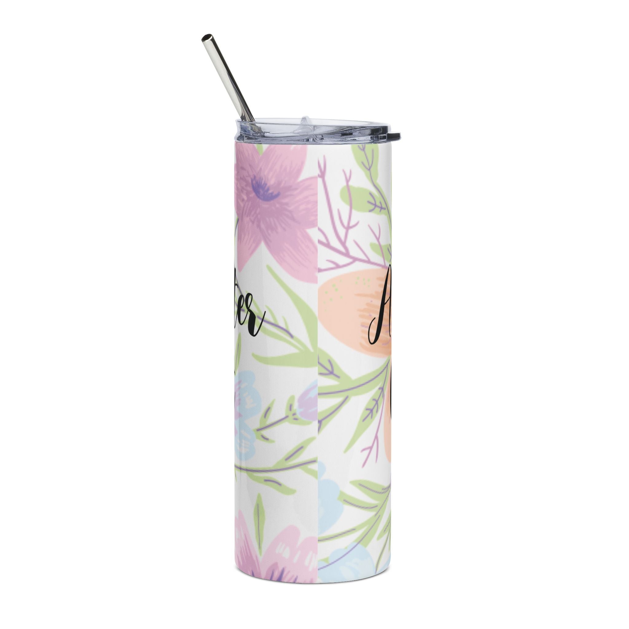 A Mother After God’s Heart 20 oz Tumbler | Christian Mom Gift | Floral Stainless Steel Travel Cup