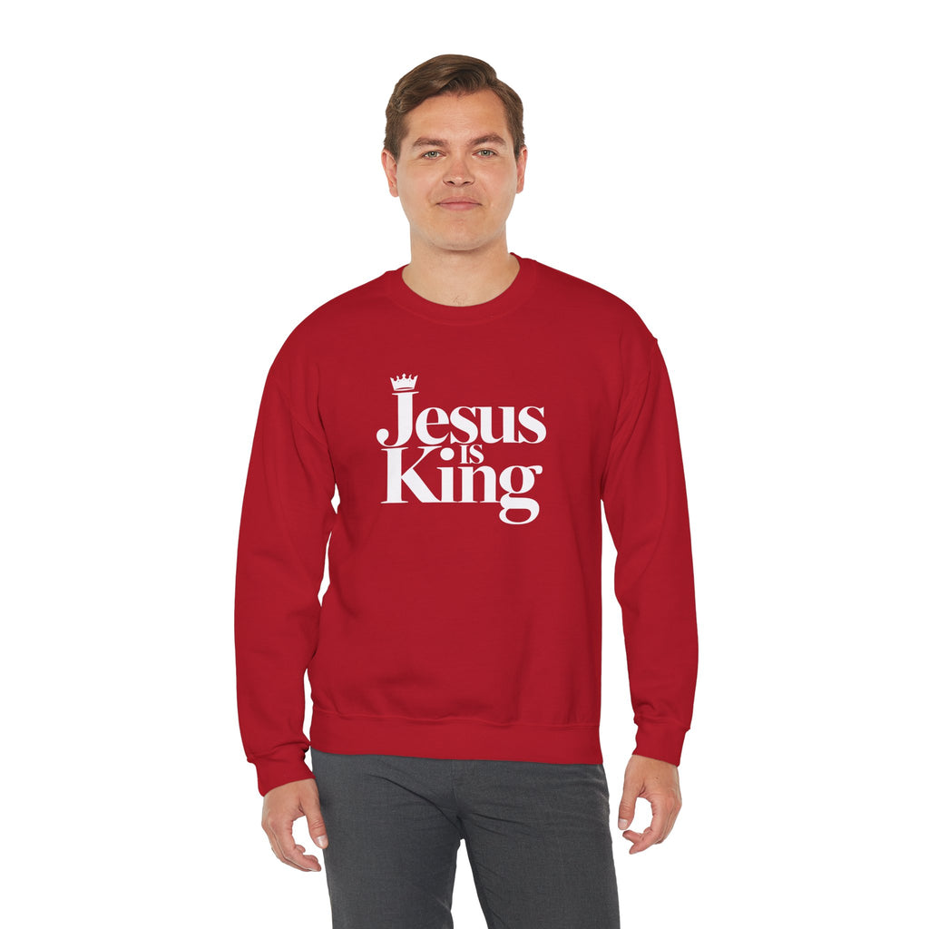 Jesus Is King Sweatshirt — Christian Faith Crewneck