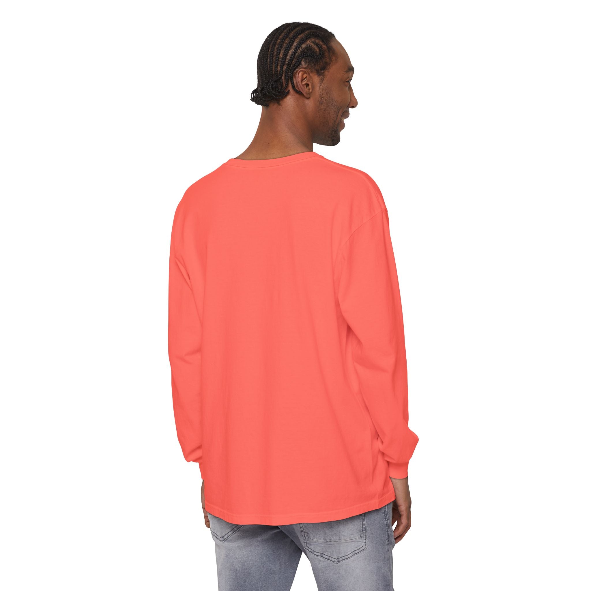 Walk by Faith, Not By Sight Comfort Colors Unisex Long Sleeve Shirt | Faith Mountain Graphic Tee | Garment Dyed Cotton