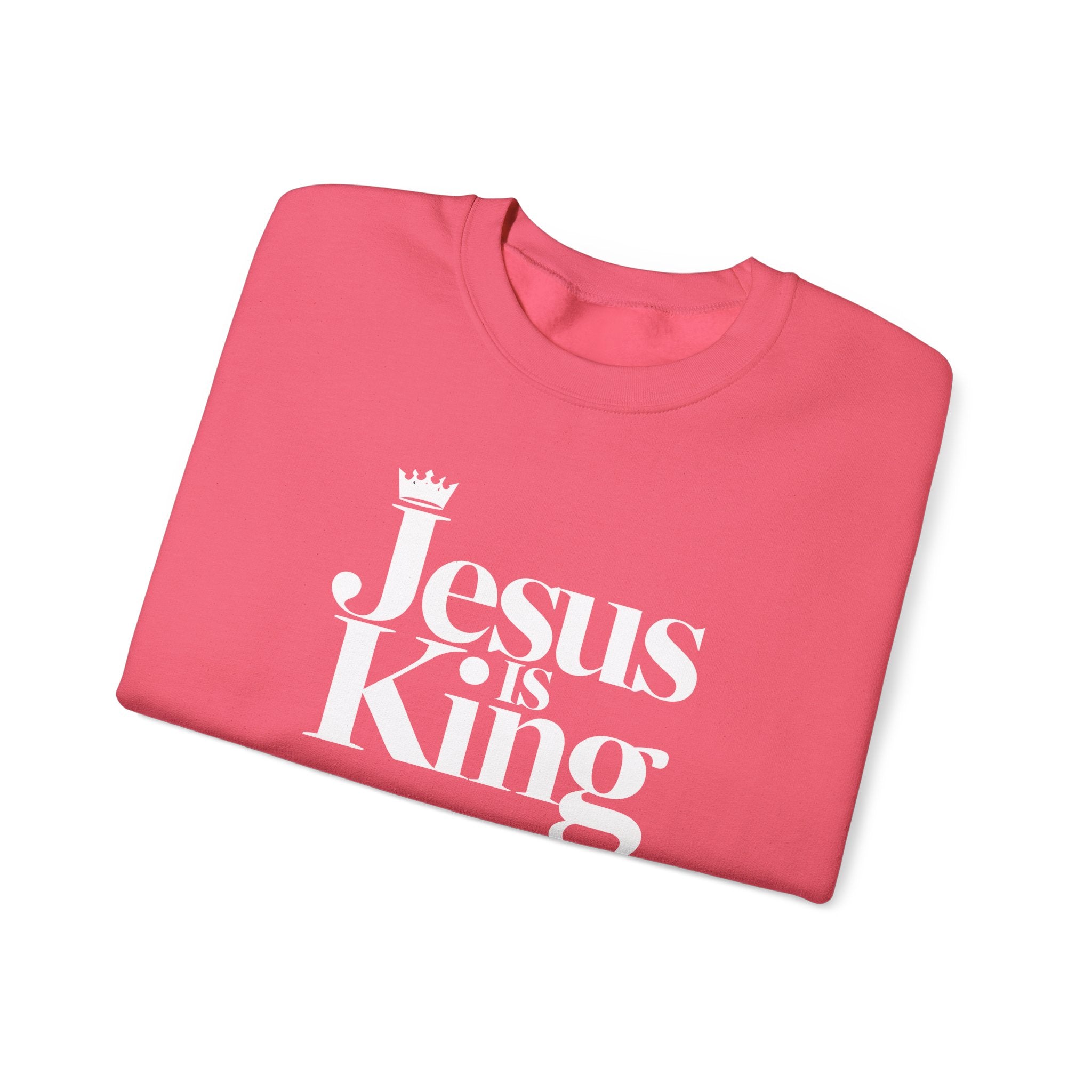 Jesus Is King Sweatshirt — Christian Faith Crewneck