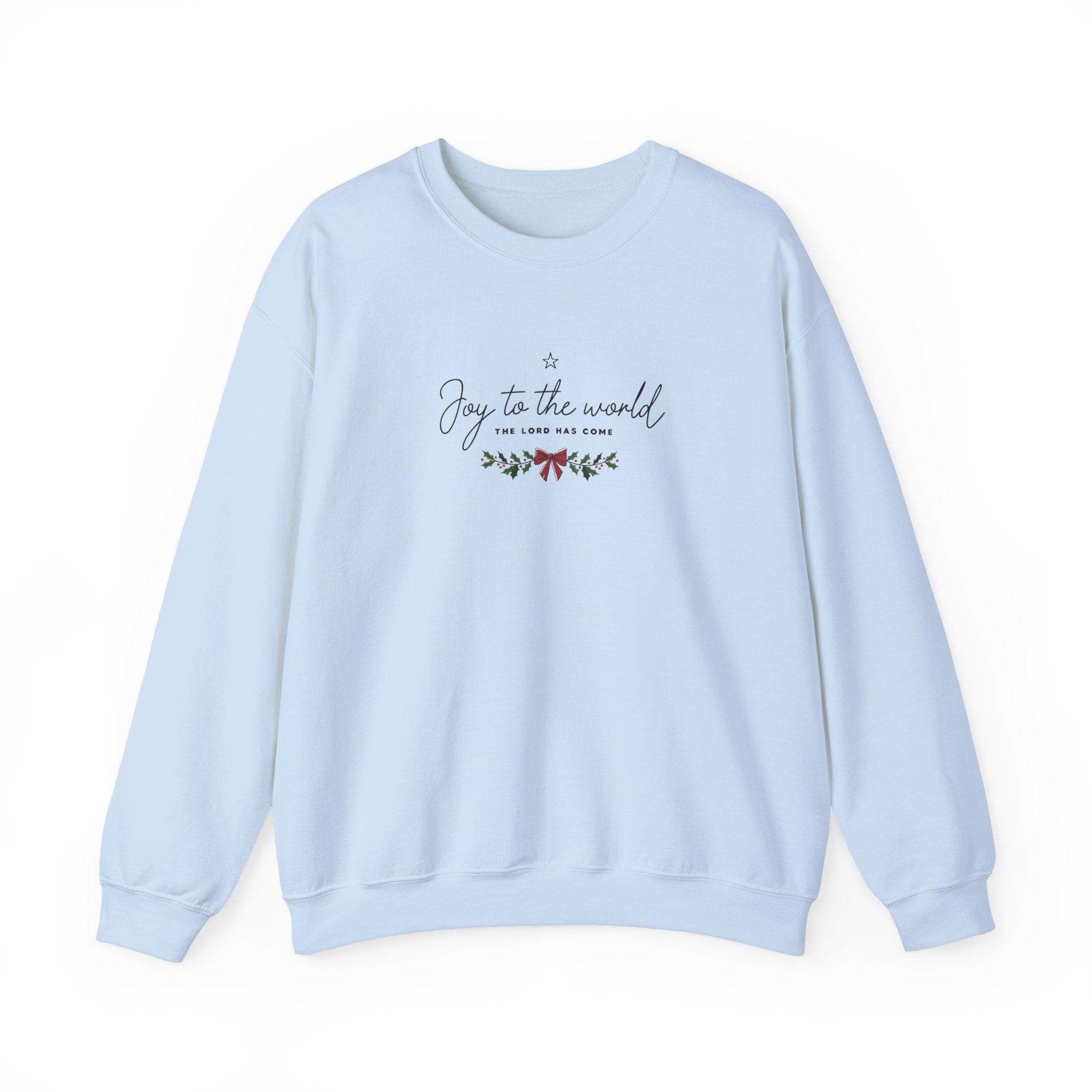 Joy to the World Gildan Unisex Sweatshirt | Faith Crewneck Pullover | Holiday Cozy Winter Gift Top