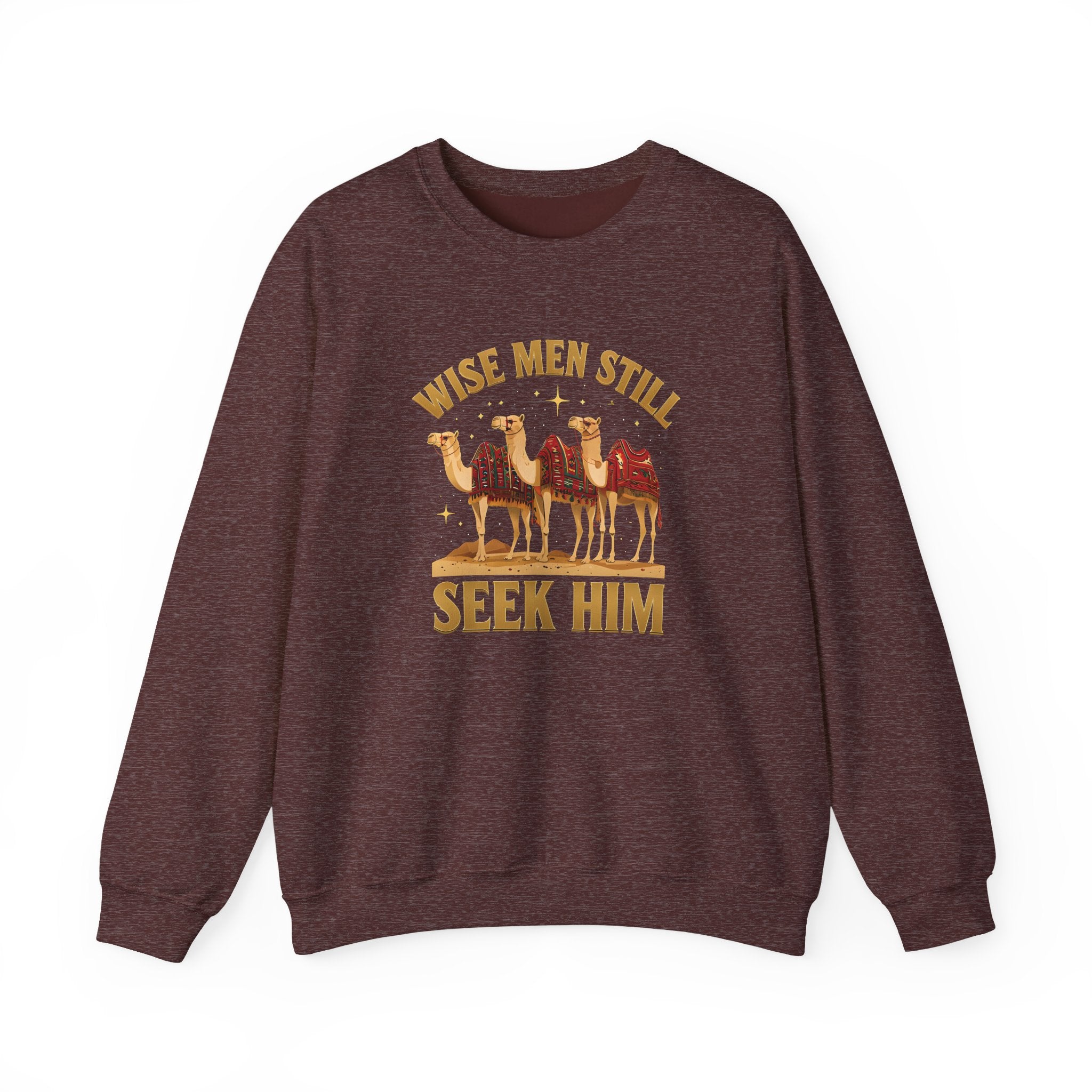 Wise Men Still Seek Him Gildan Unisex Crewneck Sweatshirt | Gift for Men | Religious Holiday Apparel