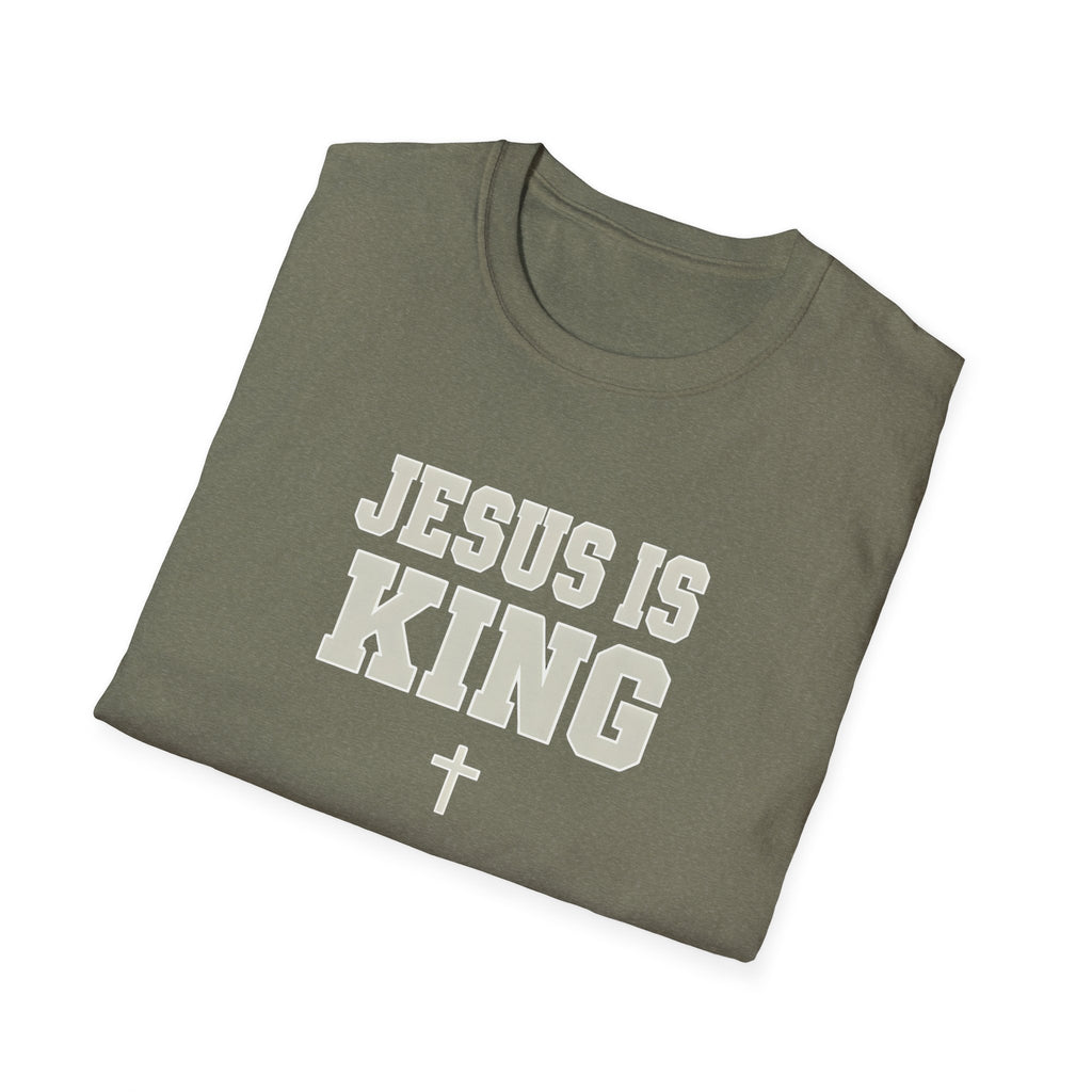 Jesus is King Unisex Gildan Softstyle T-Shirt | Christian Faith Apparel | Christian Gifts