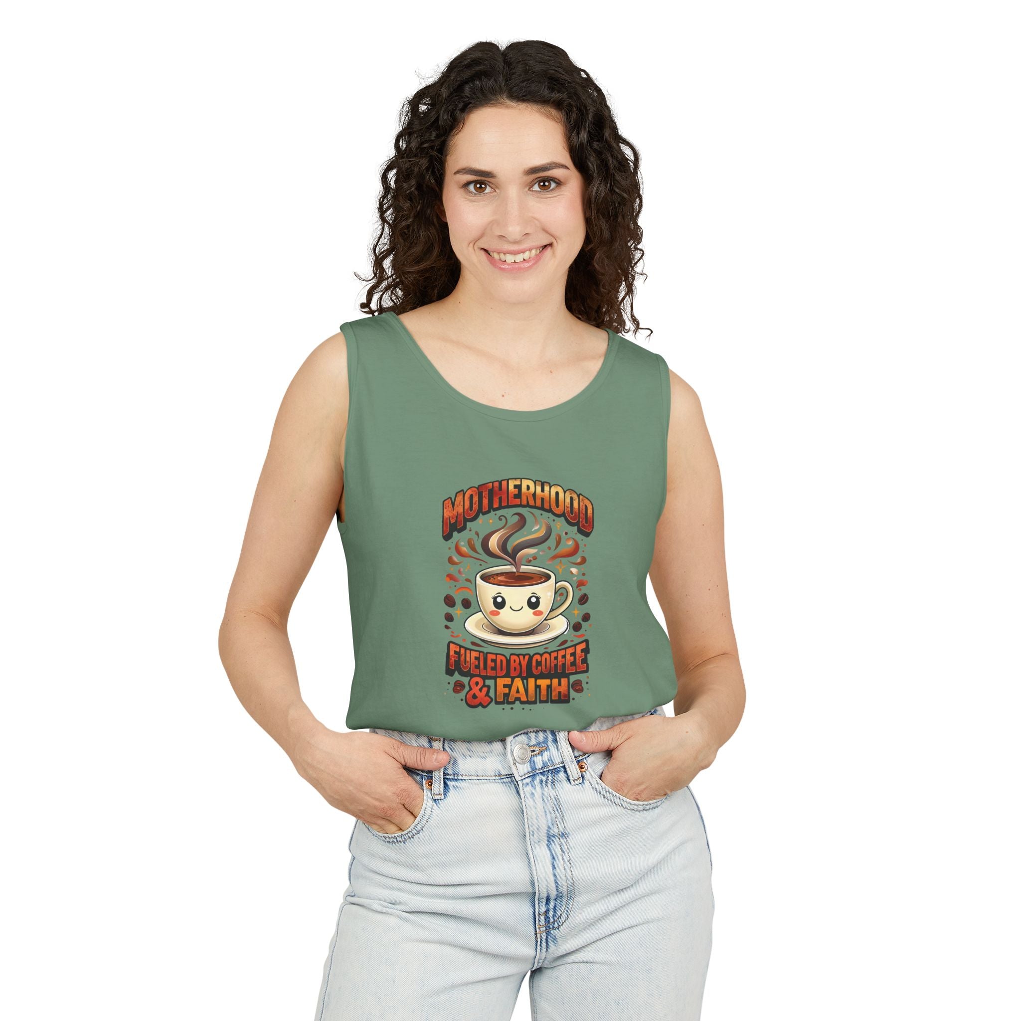 Motherhood Comfort Colors Tank Top | Relaxed Garment-Dyed Cotton Tee | Women’s Gift