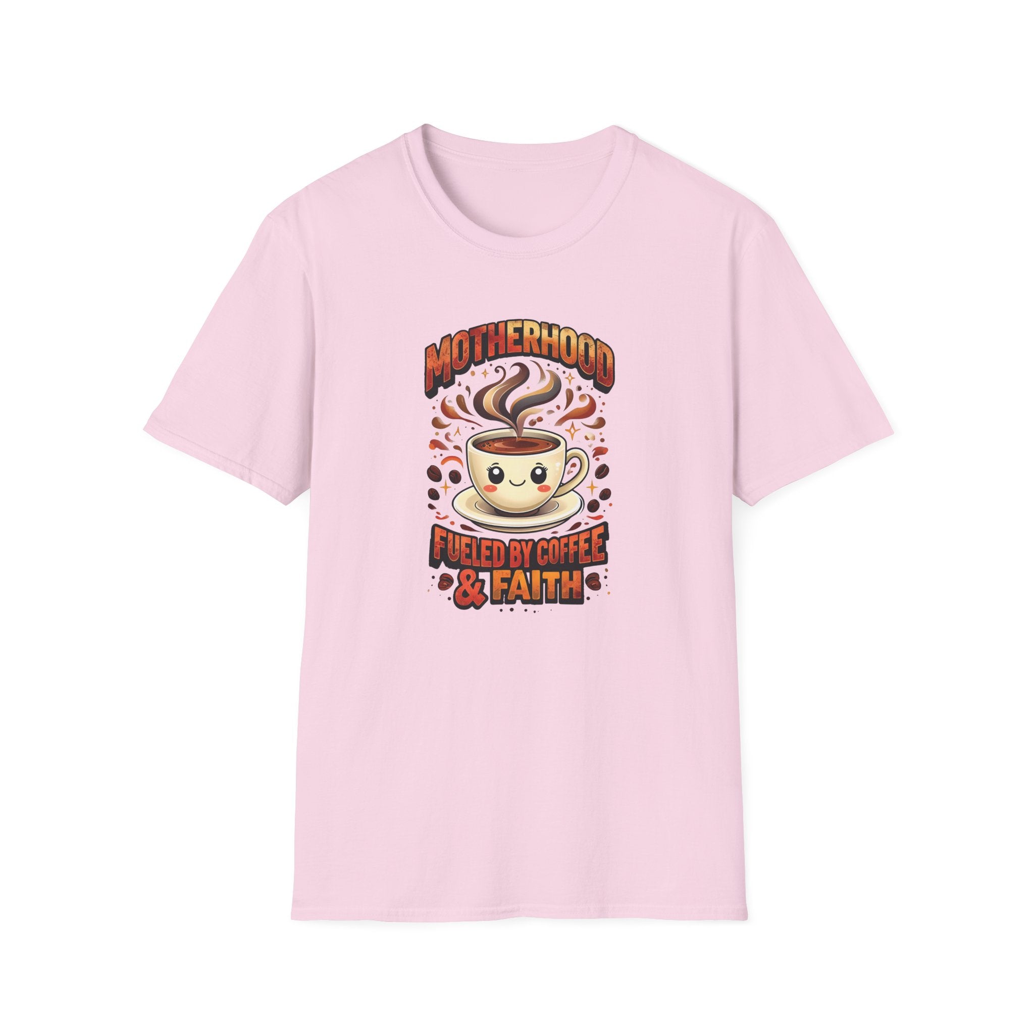 Motherhood Fueled By Coffee & Faith Gildan tshirt | Christian Mom Shirt and gift