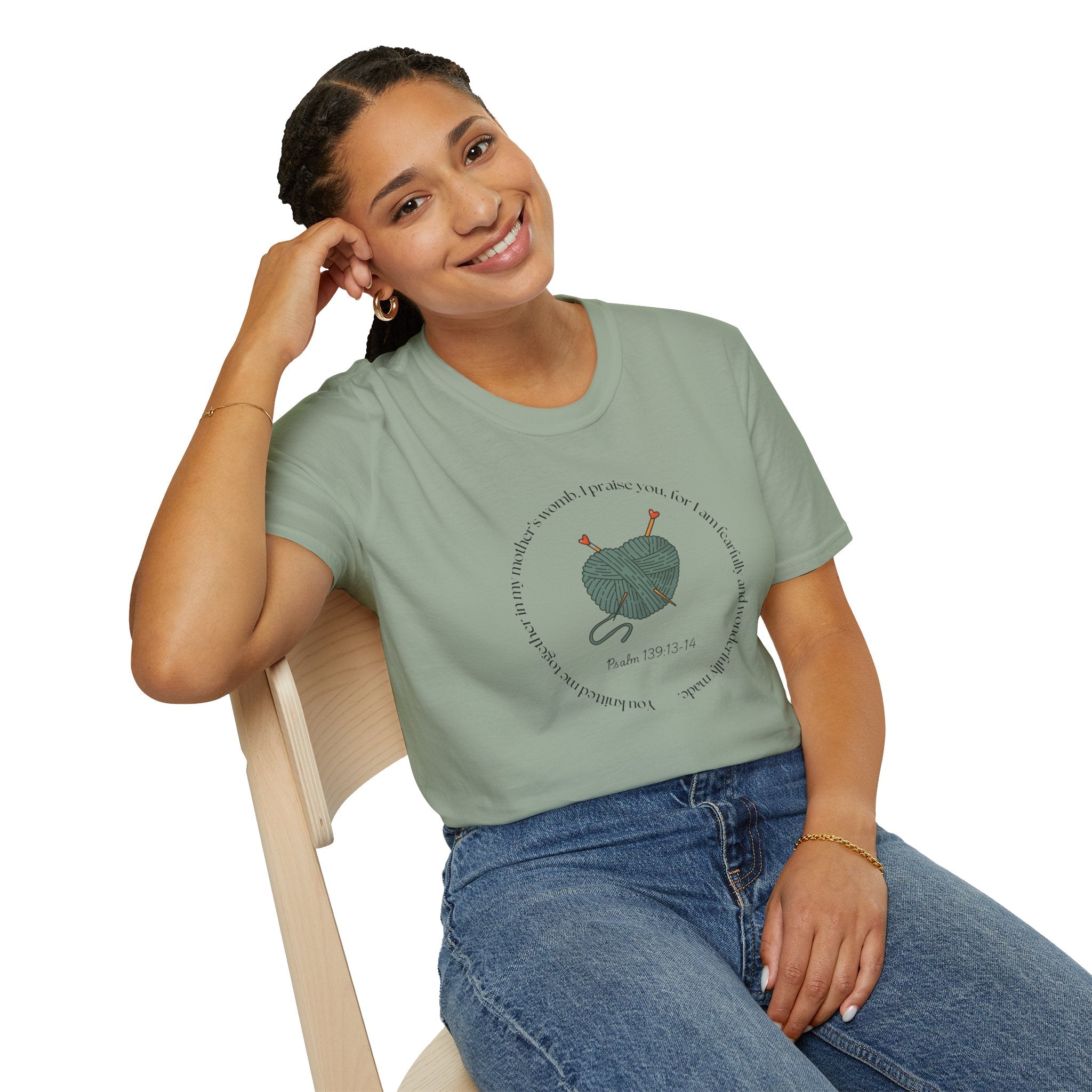 Psalm 139:13-14 Gildan Unisex Christian T-Shirt | Fearfully Wonderfully Made Tee | Christian Gift