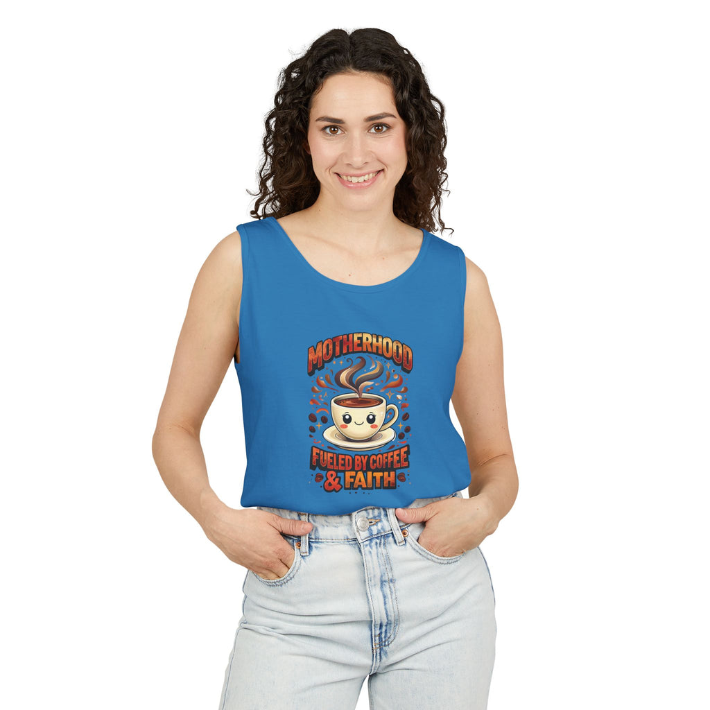 Motherhood Comfort Colors Tank Top | Relaxed Garment-Dyed Cotton Tee | Women’s Gift